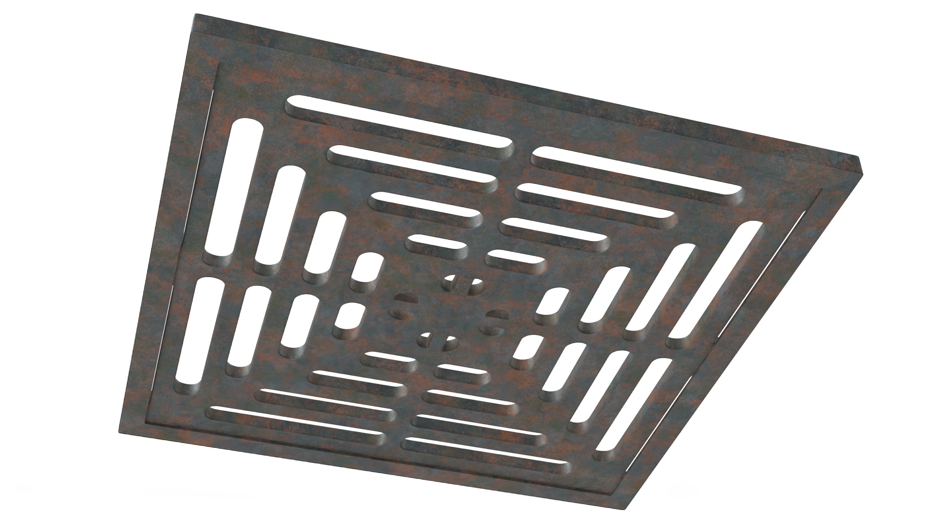 3D model Storm Water Drain Grate Square