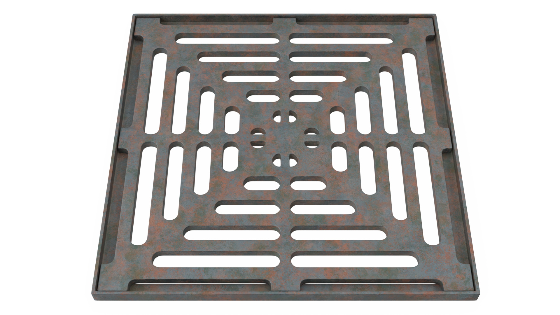3D model Storm Water Drain Grate Square