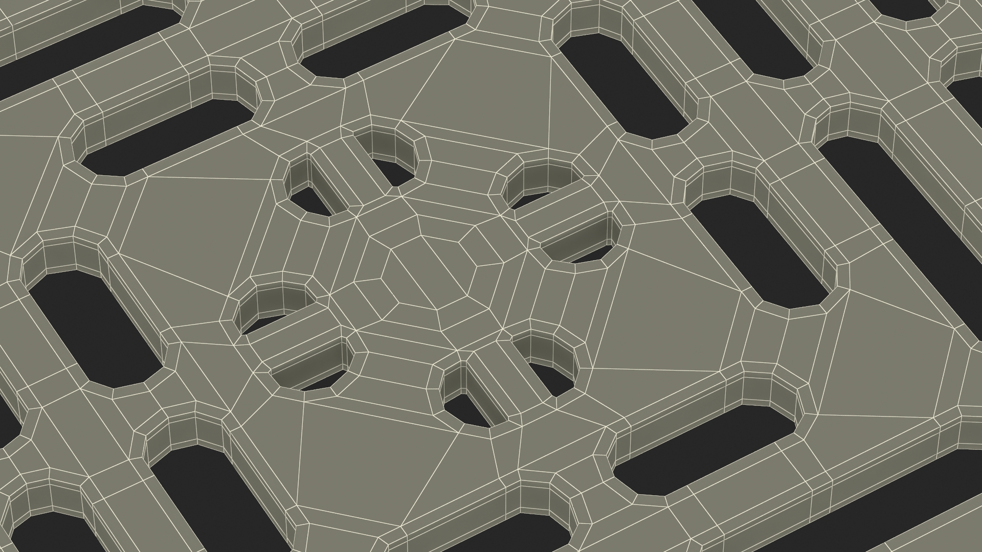 3D model Storm Water Drain Grate Square