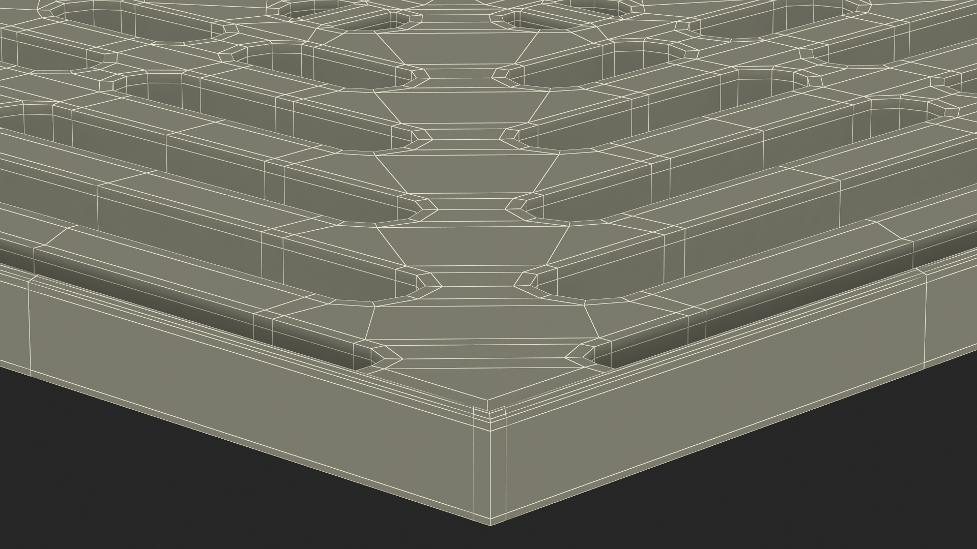 3D model Storm Water Drain Grate Square