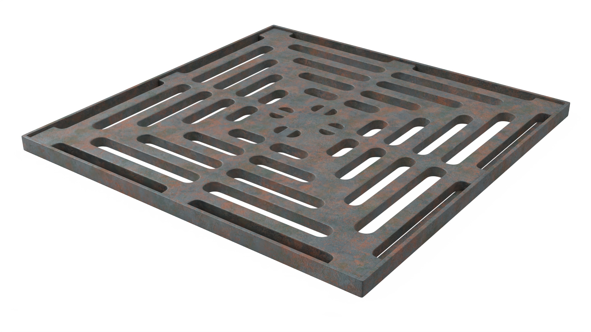 3D model Storm Water Drain Grate Square