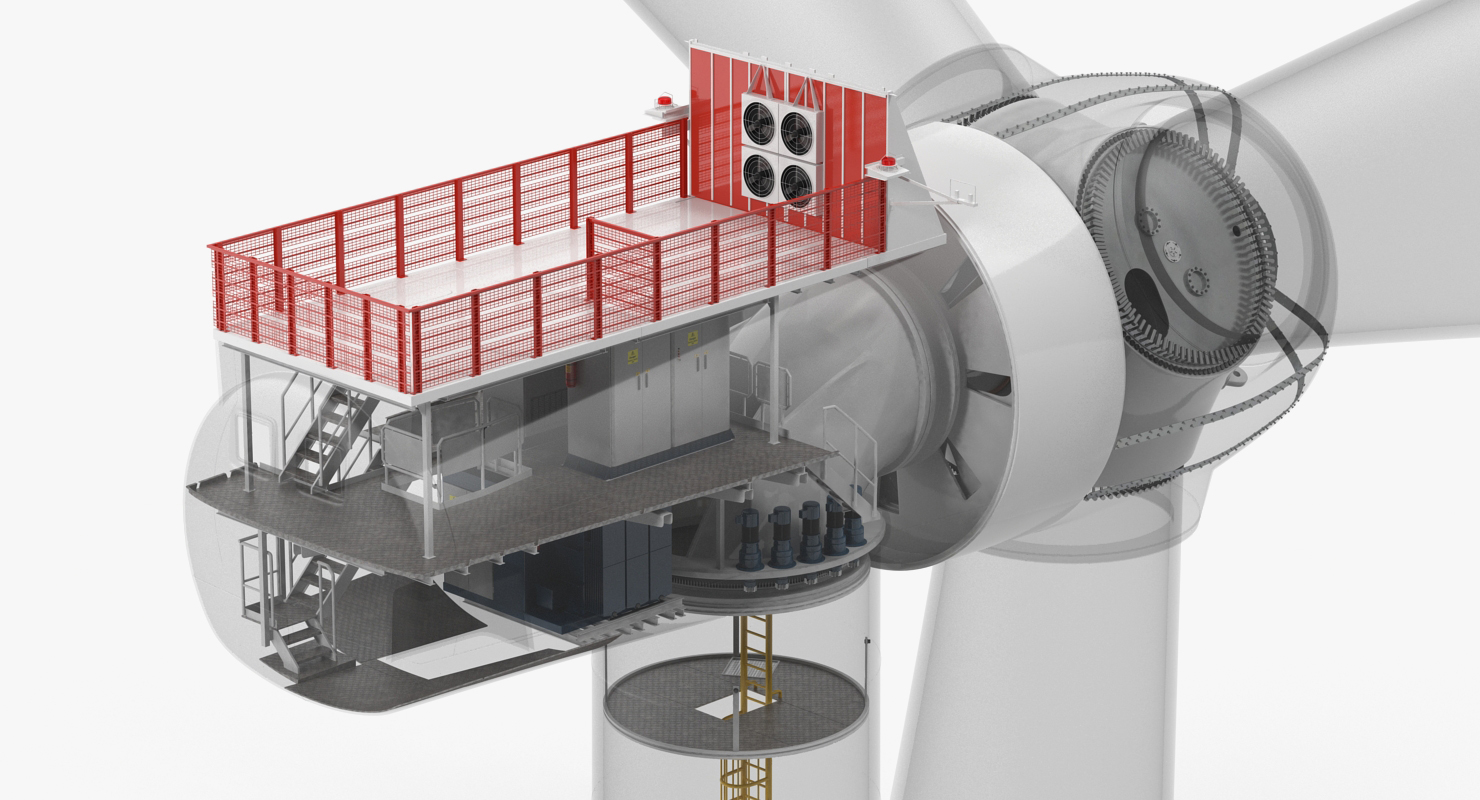Wind Turbine Inside 3D model