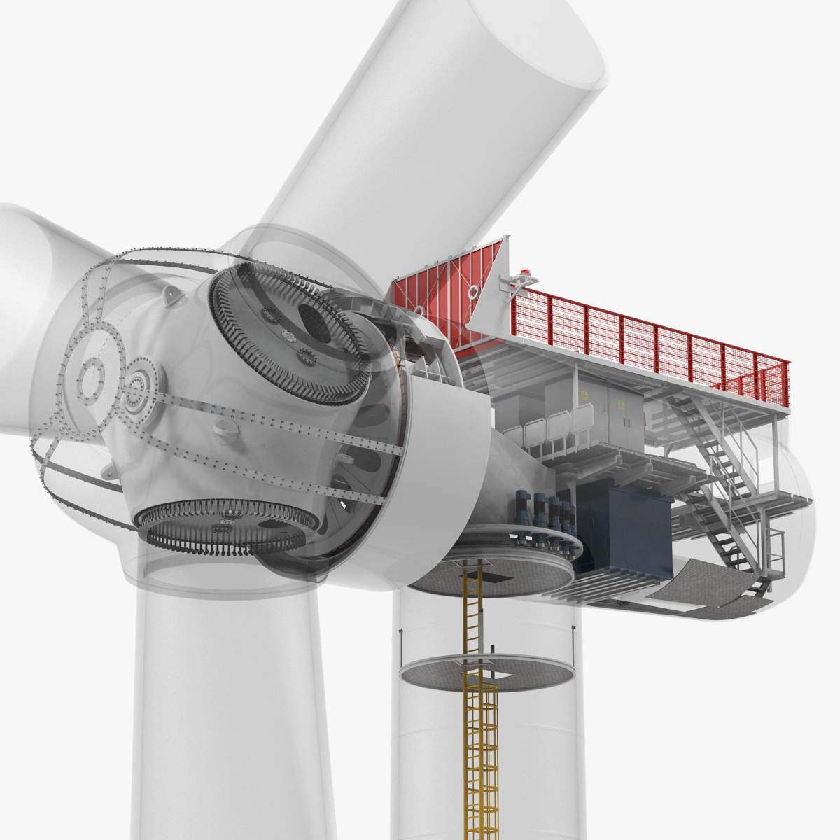 Wind Turbine Inside 3D model