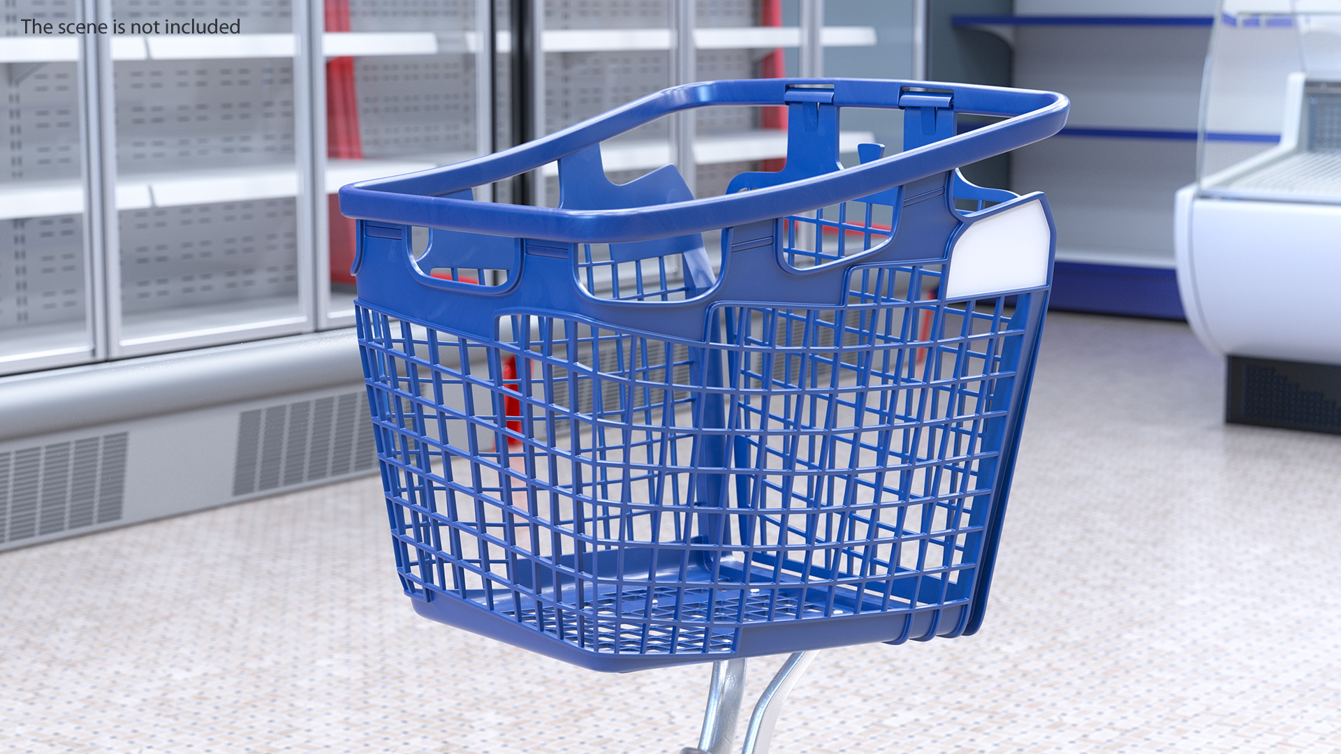 Plastic Shopping Trolley 100L 3D model
