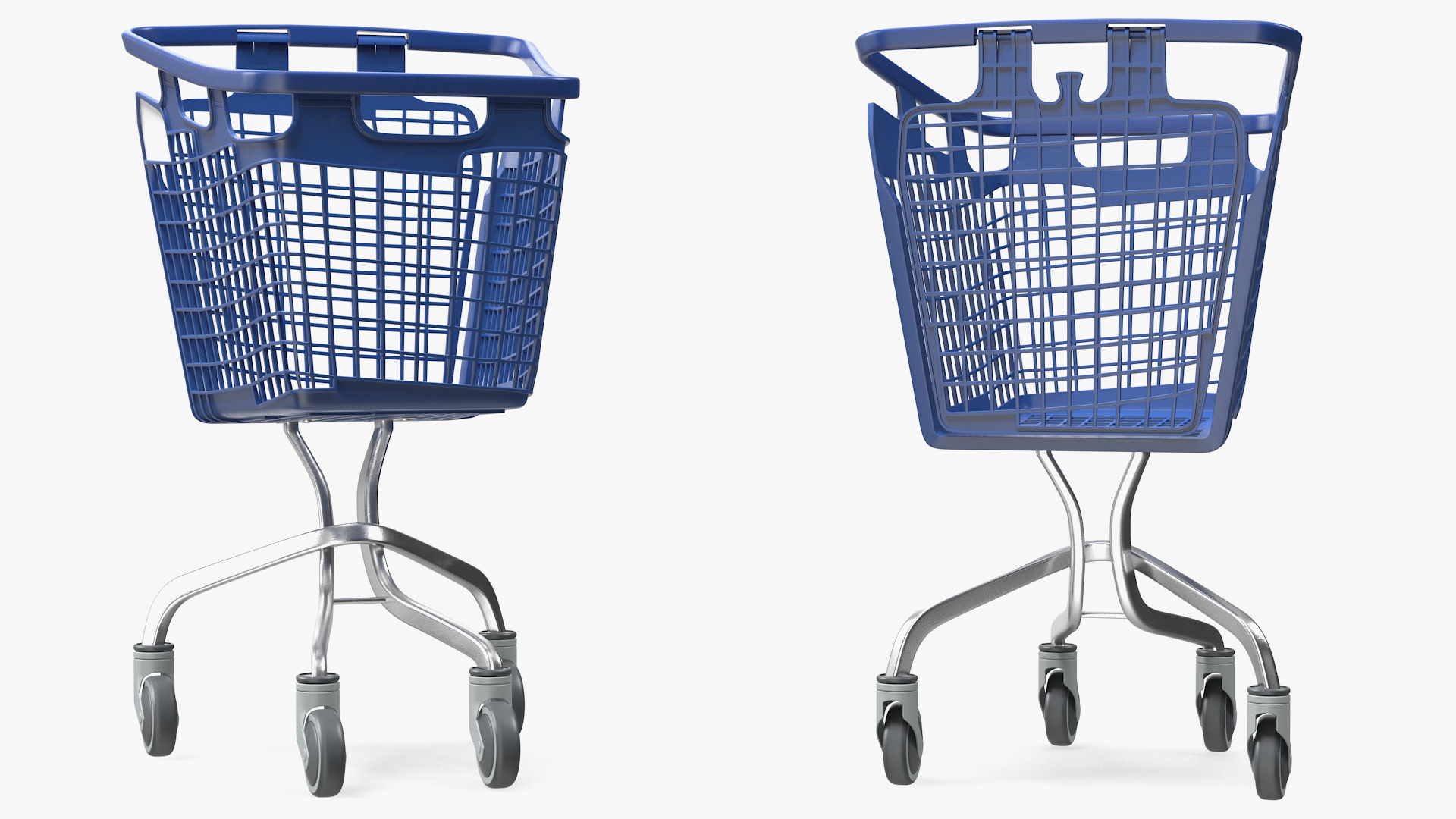 Plastic Shopping Trolley 100L 3D model