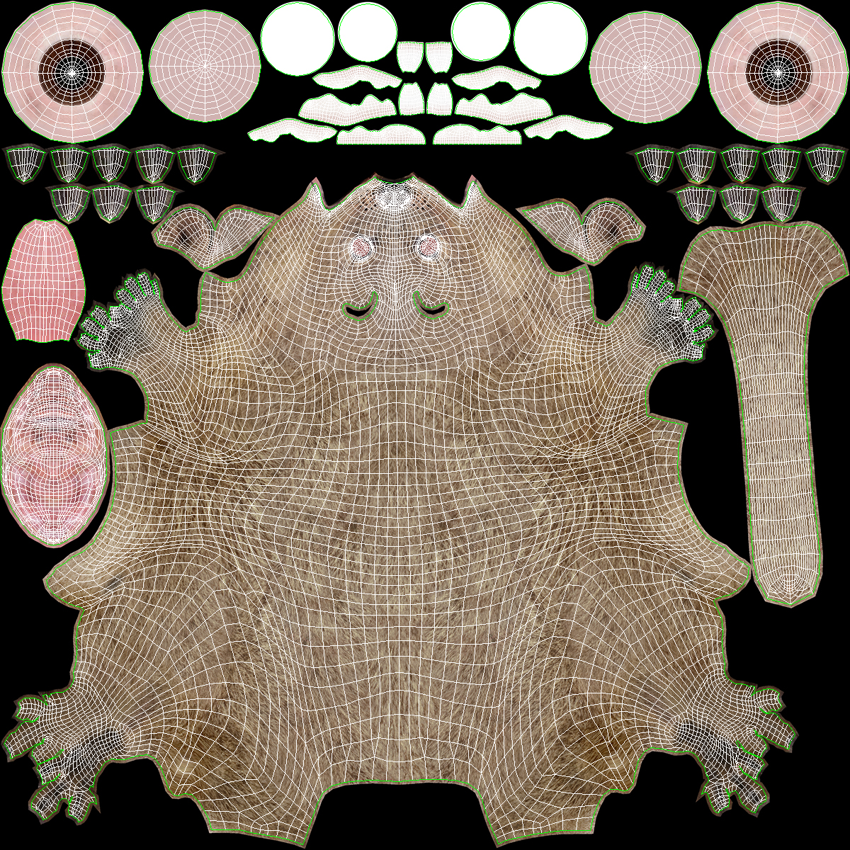 Quokka Kangaroo Fur 3D model