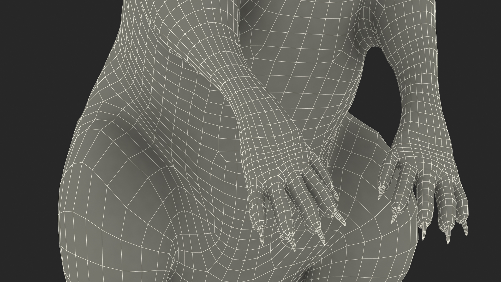 Quokka Kangaroo Fur 3D model