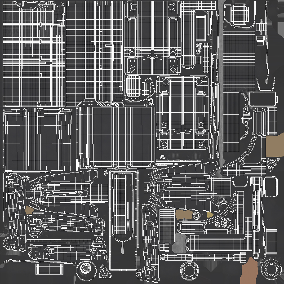 Submachine gun UZI SMG 3D