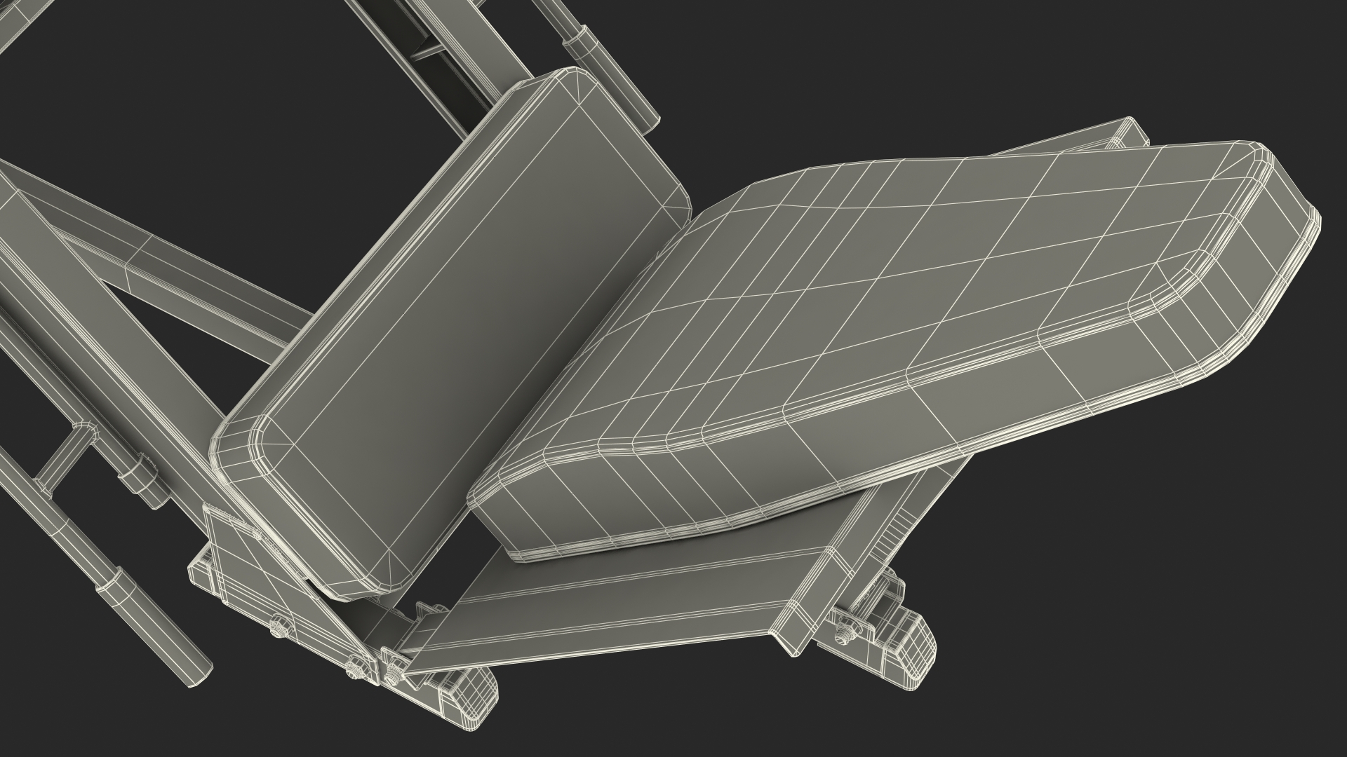 Plate Loaded Leg Press Machine Set 3D model