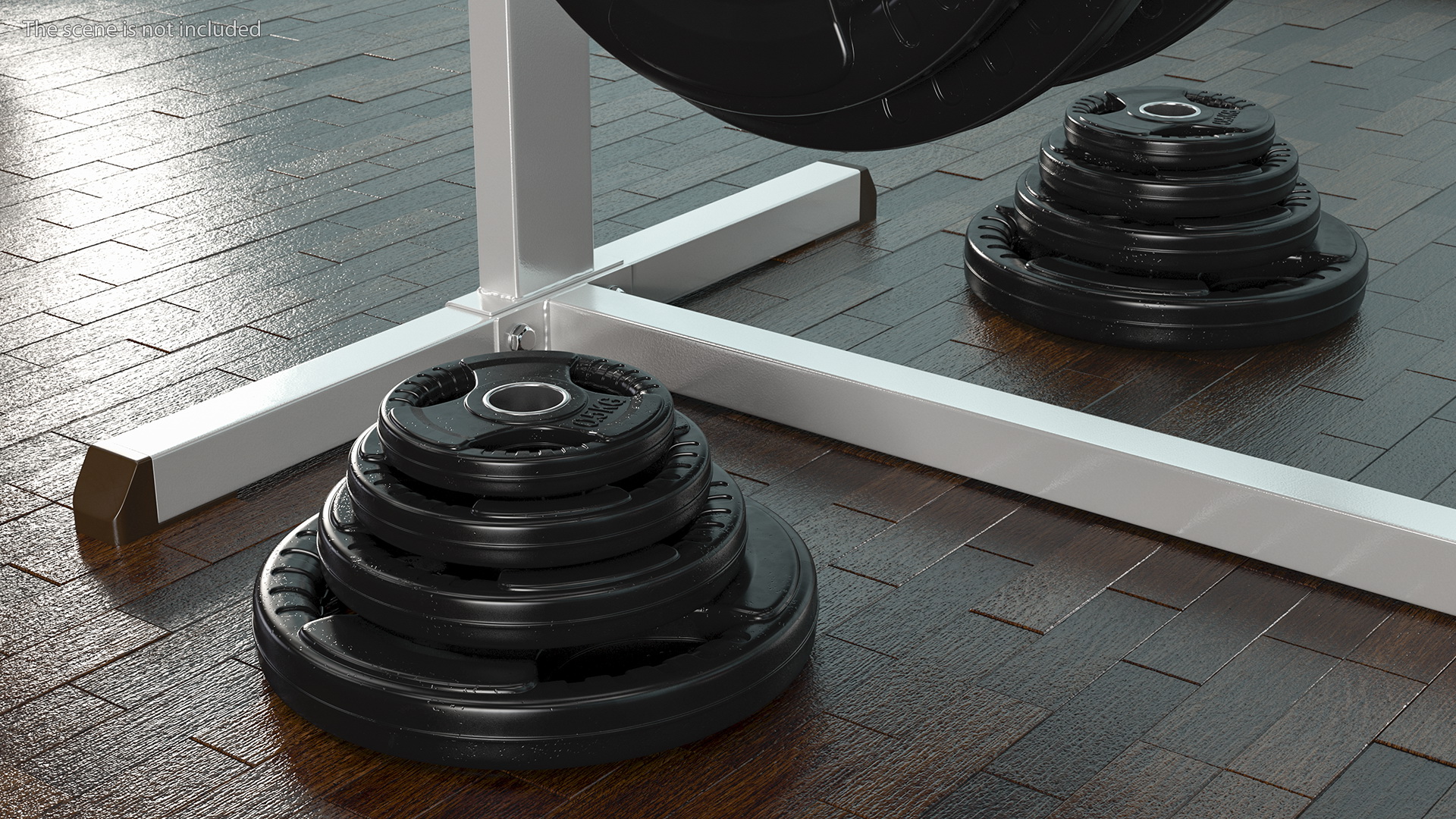 Plate Loaded Leg Press Machine Set 3D model