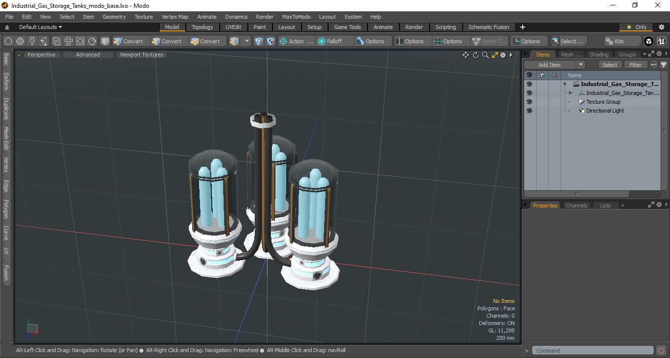 3D Industrial Gas Storage Tanks model