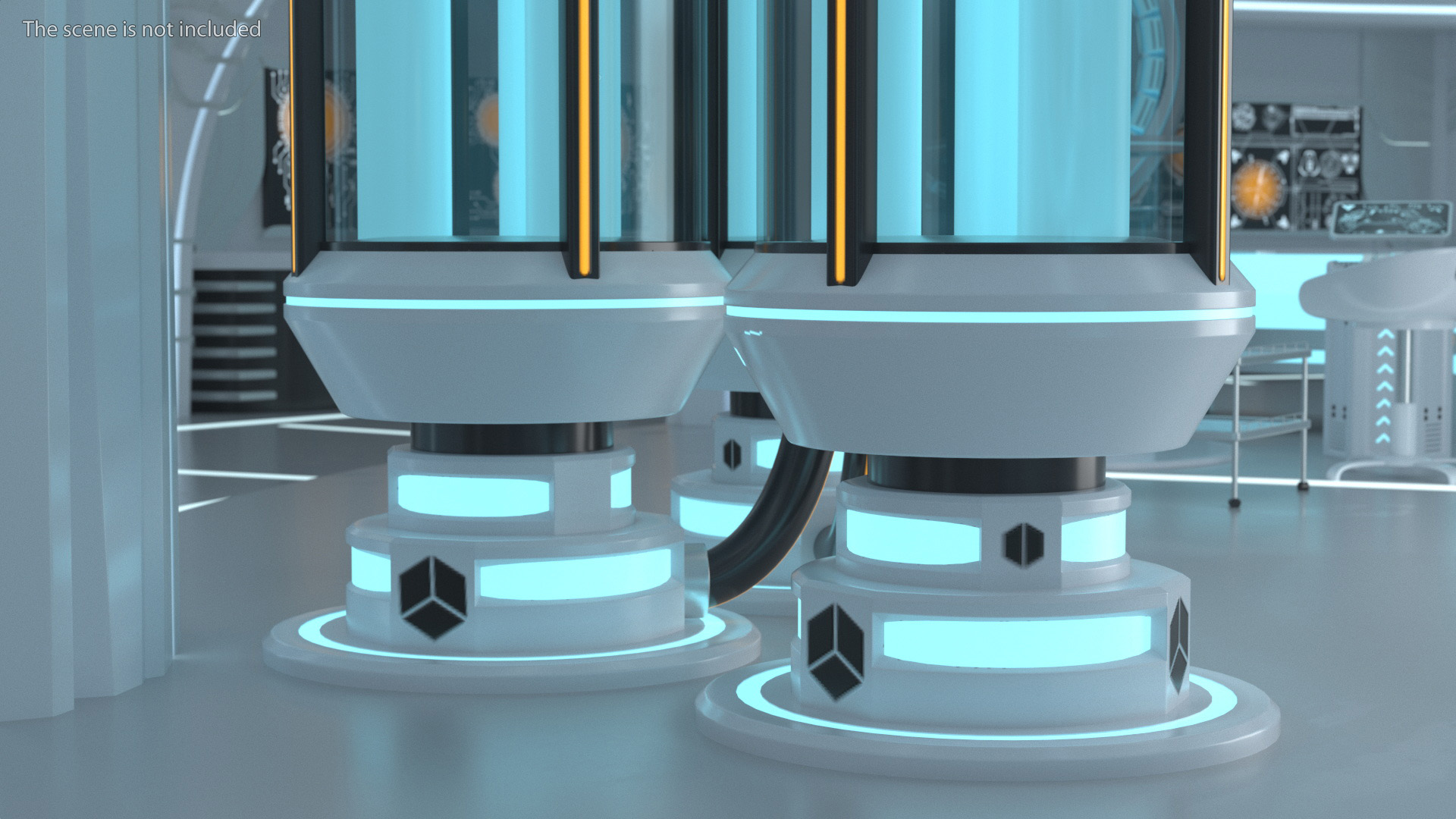 3D Industrial Gas Storage Tanks model