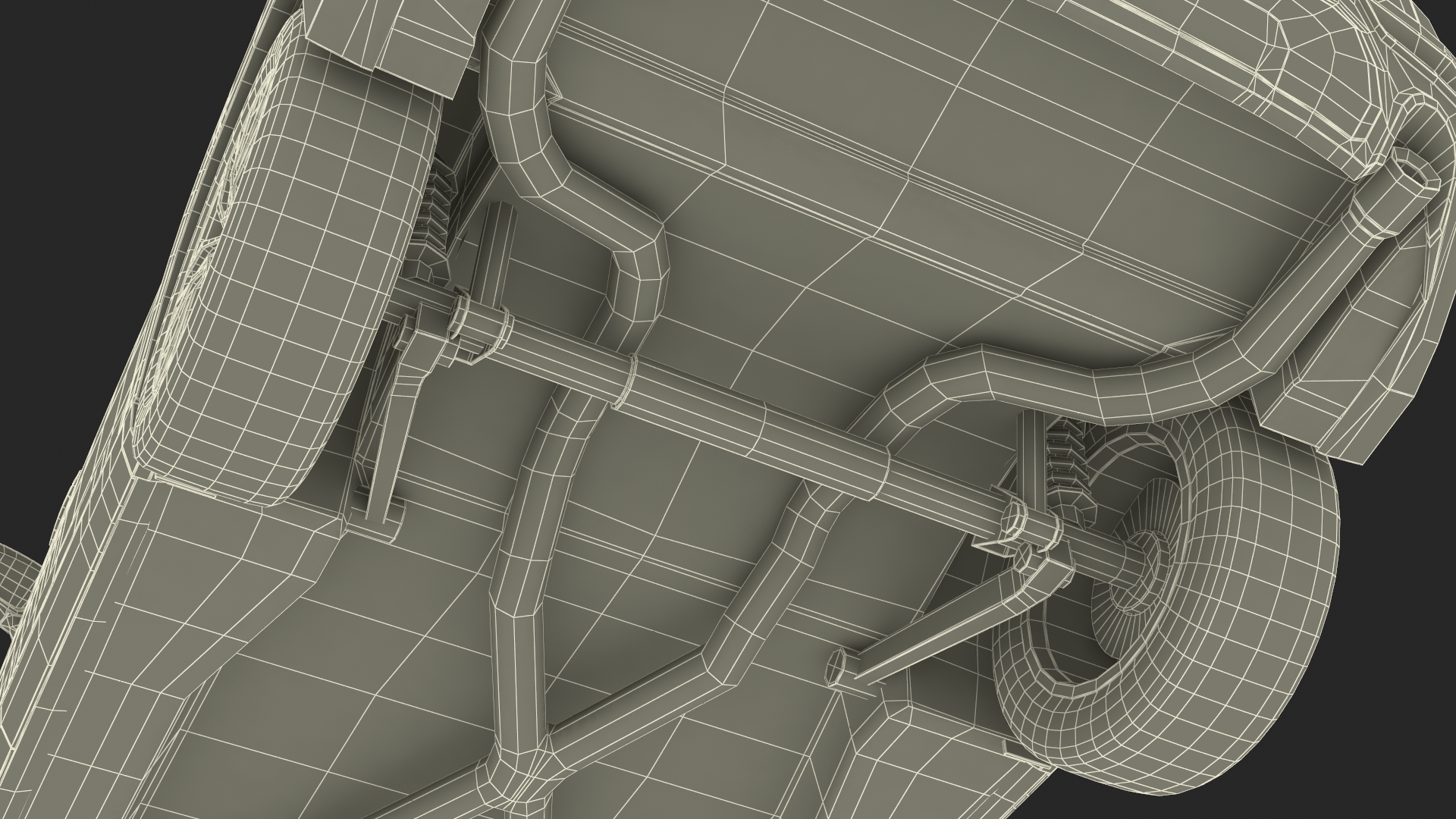 3D Modern SUV Car Blue Rigged