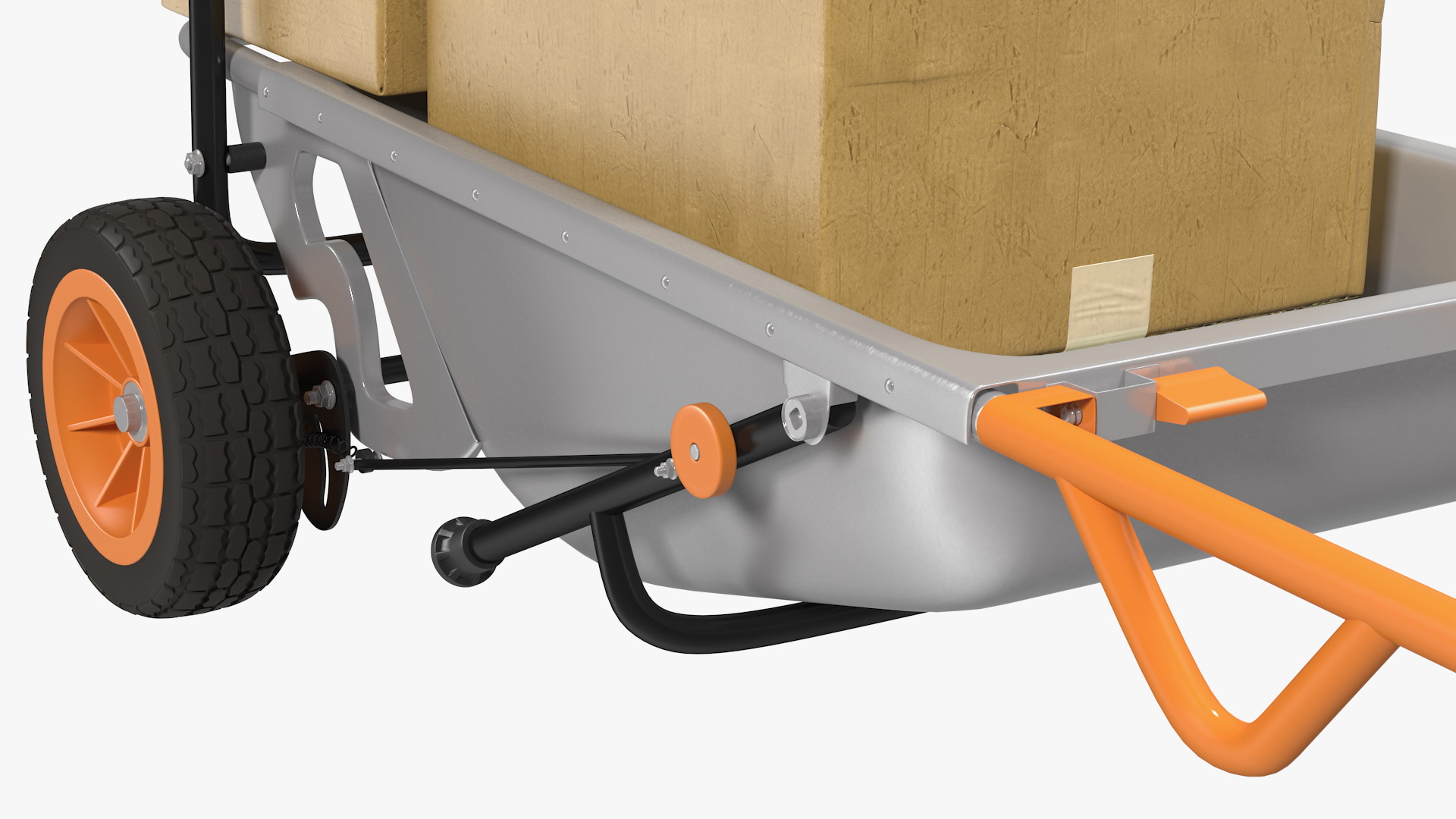 WORX Aerocart Cart with Cardboard Box 3D