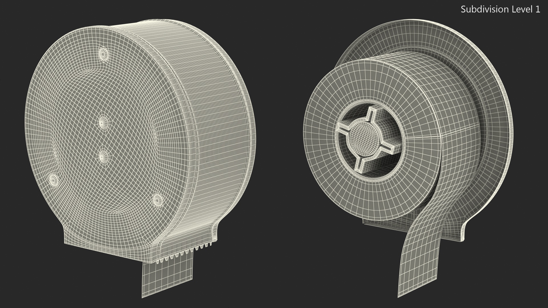 Jumbo Toilet Tissue Dispenser 3D model