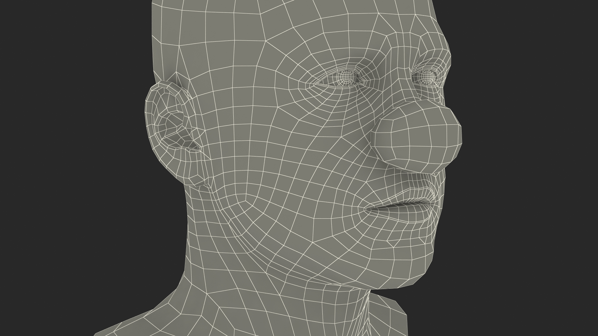 Clown Head Makeup 3D