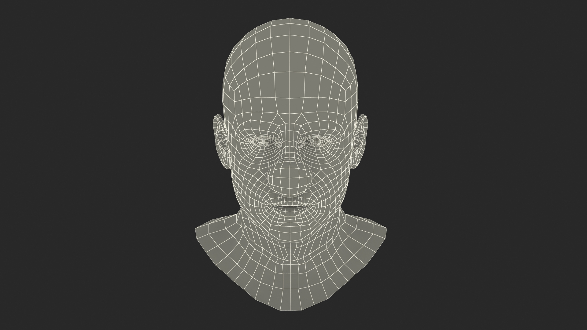 Clown Head Makeup 3D