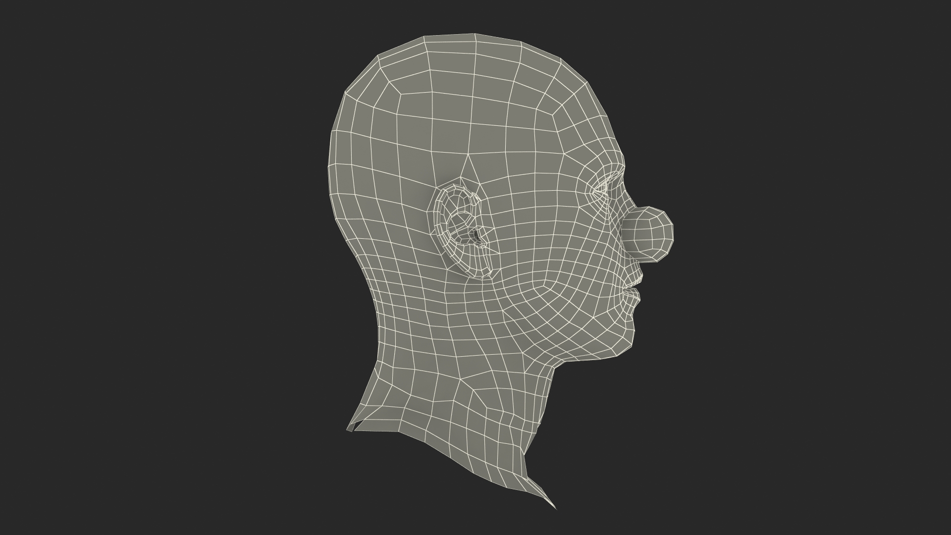 Clown Head Makeup 3D