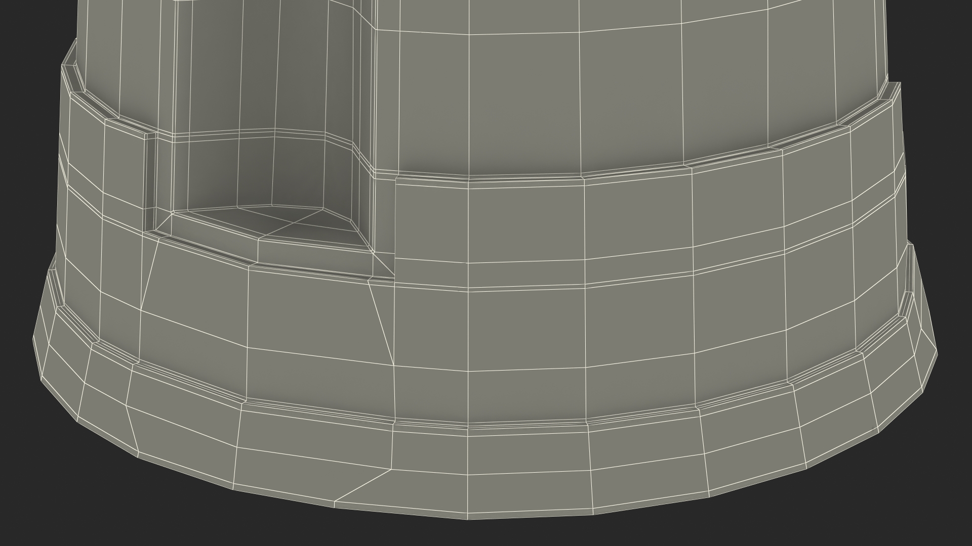 3D model Kick Stool Grey