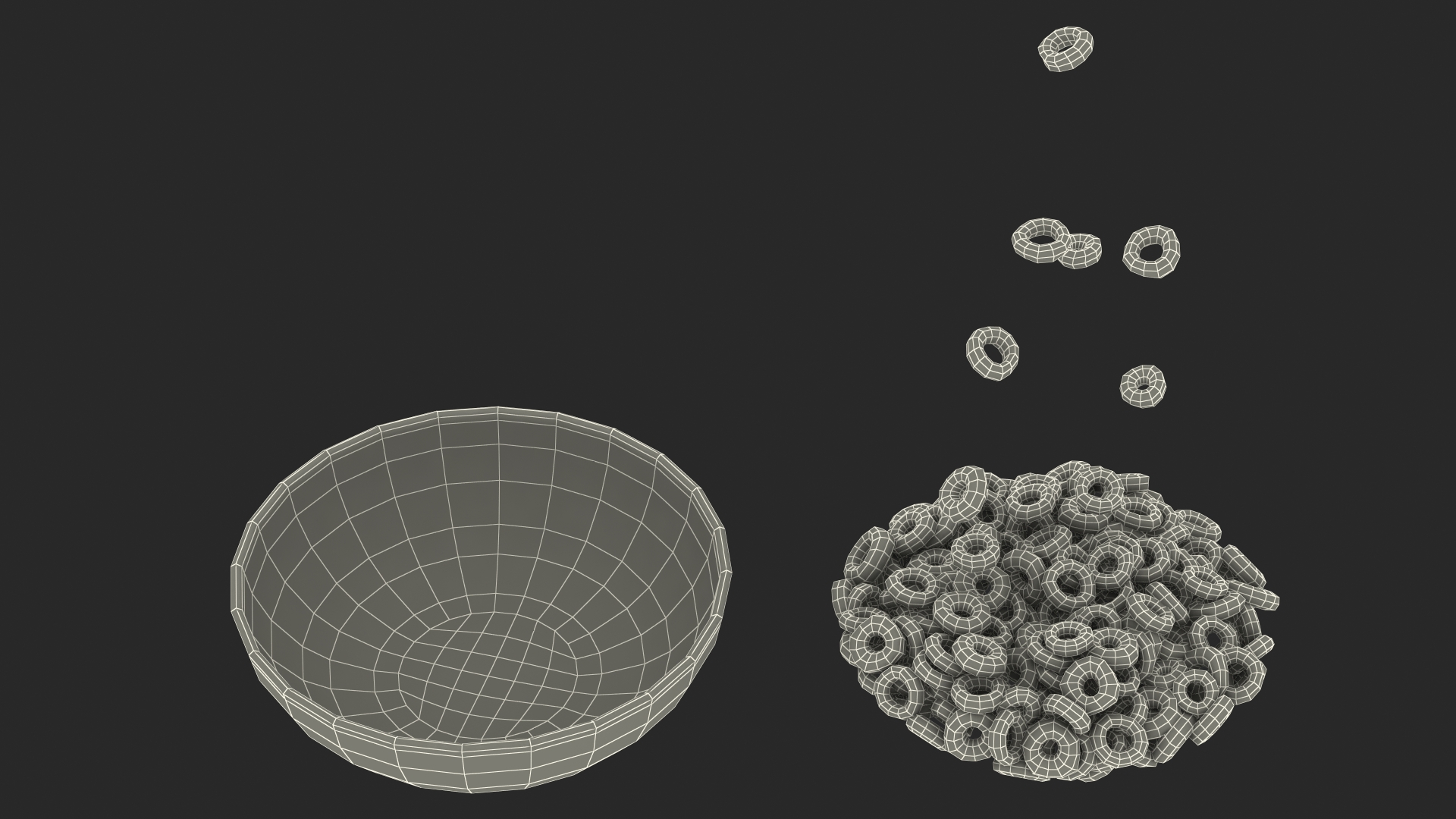 Colored Rings with Plate 3D model