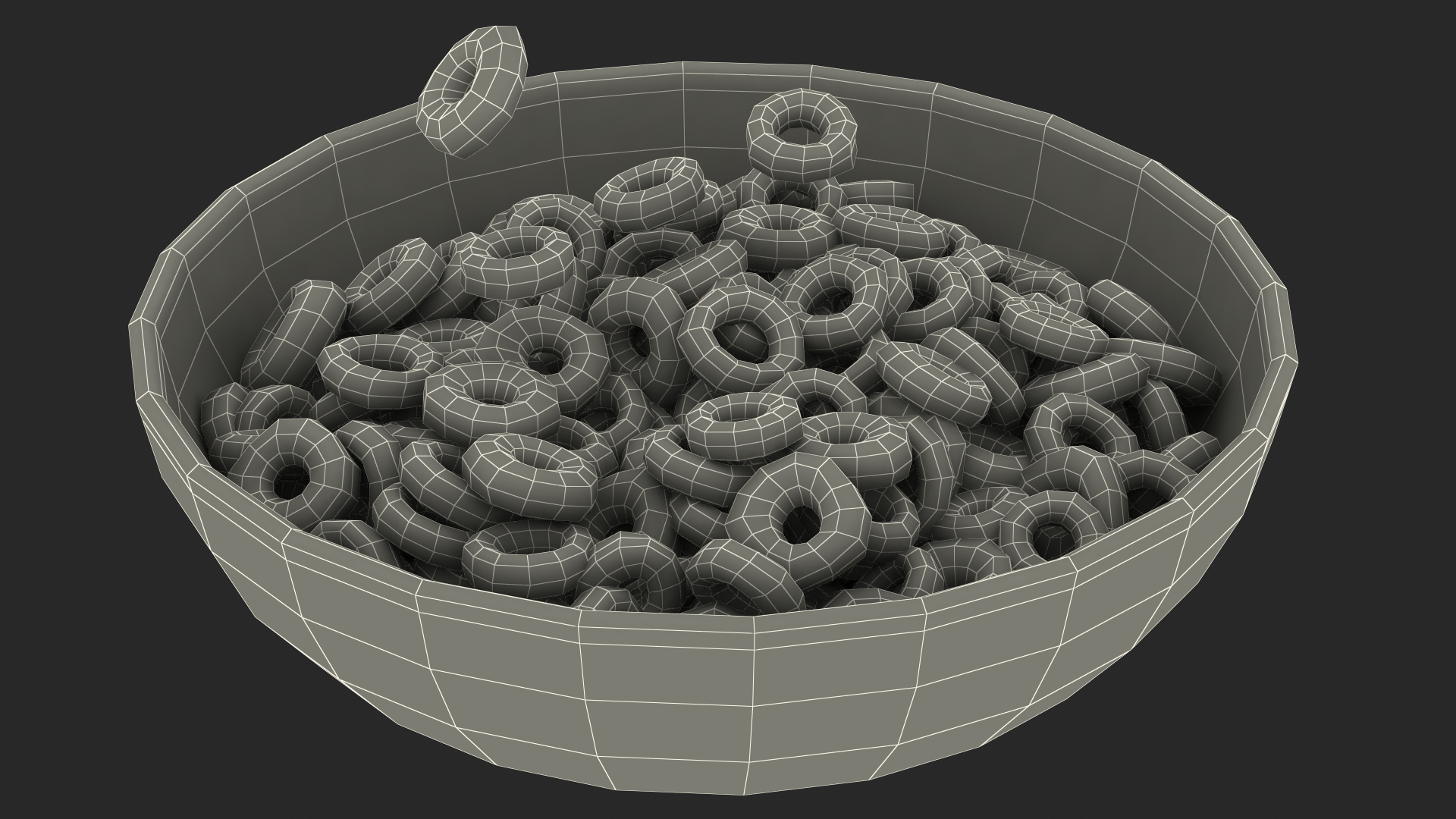 Colored Rings with Plate 3D model