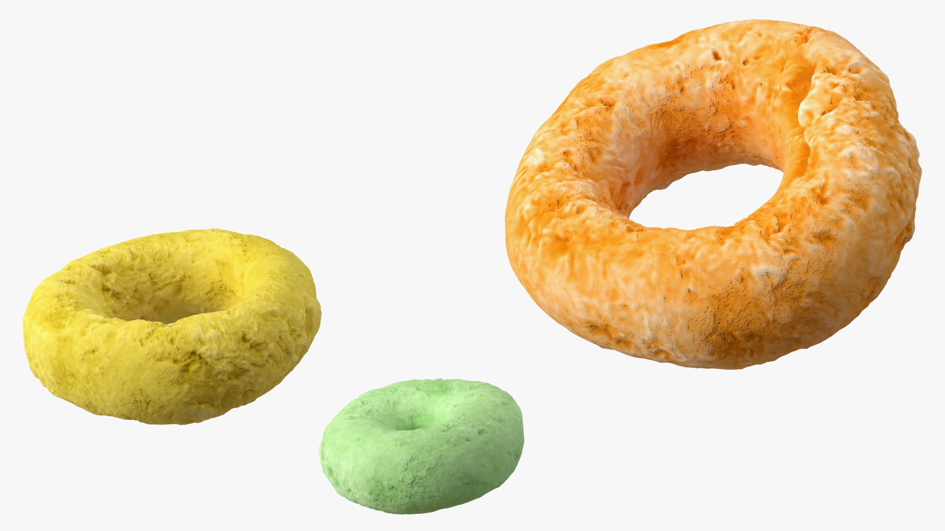 Colored Rings with Plate 3D model