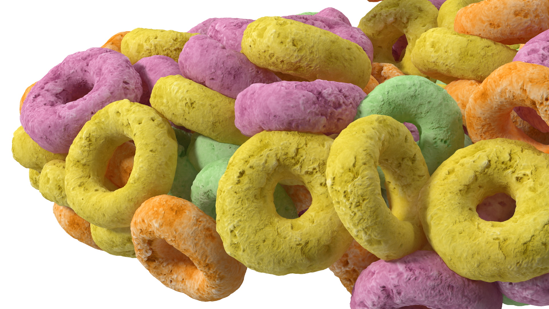 Colored Rings with Plate 3D model
