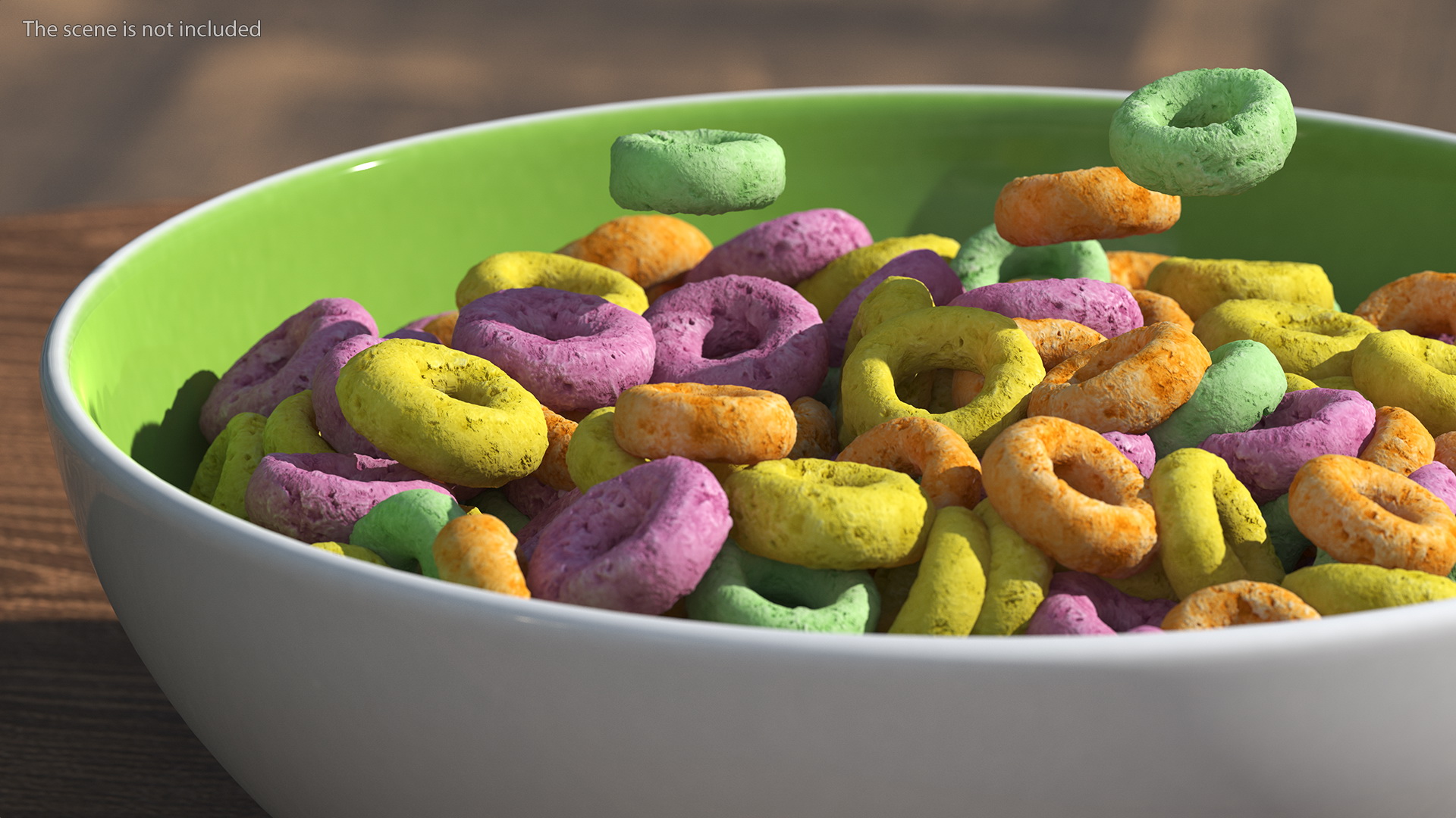 Colored Rings with Plate 3D model