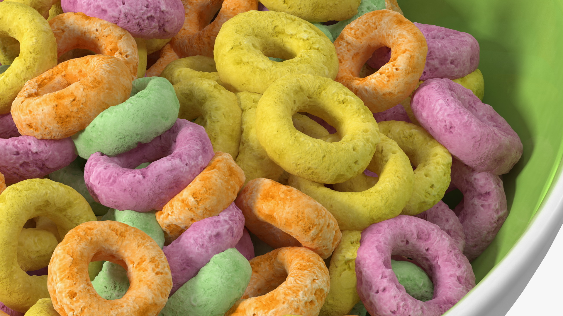 Colored Rings with Plate 3D model