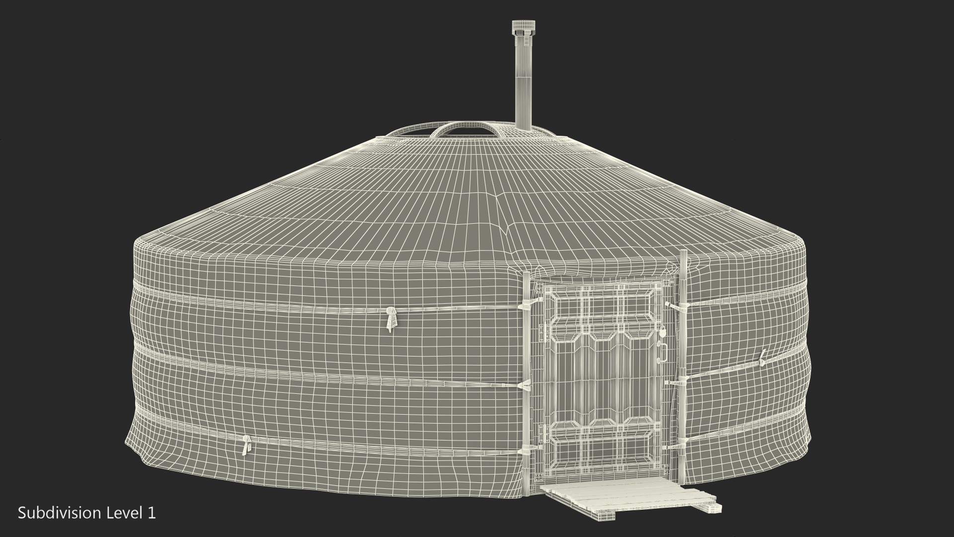 3D New Mongolian Yurt model