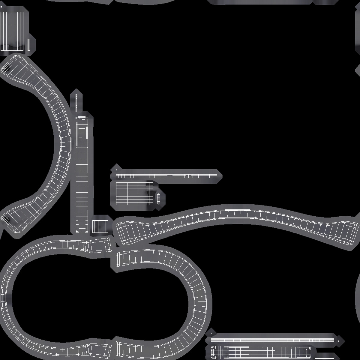 Used Semicrescent Belt 3D