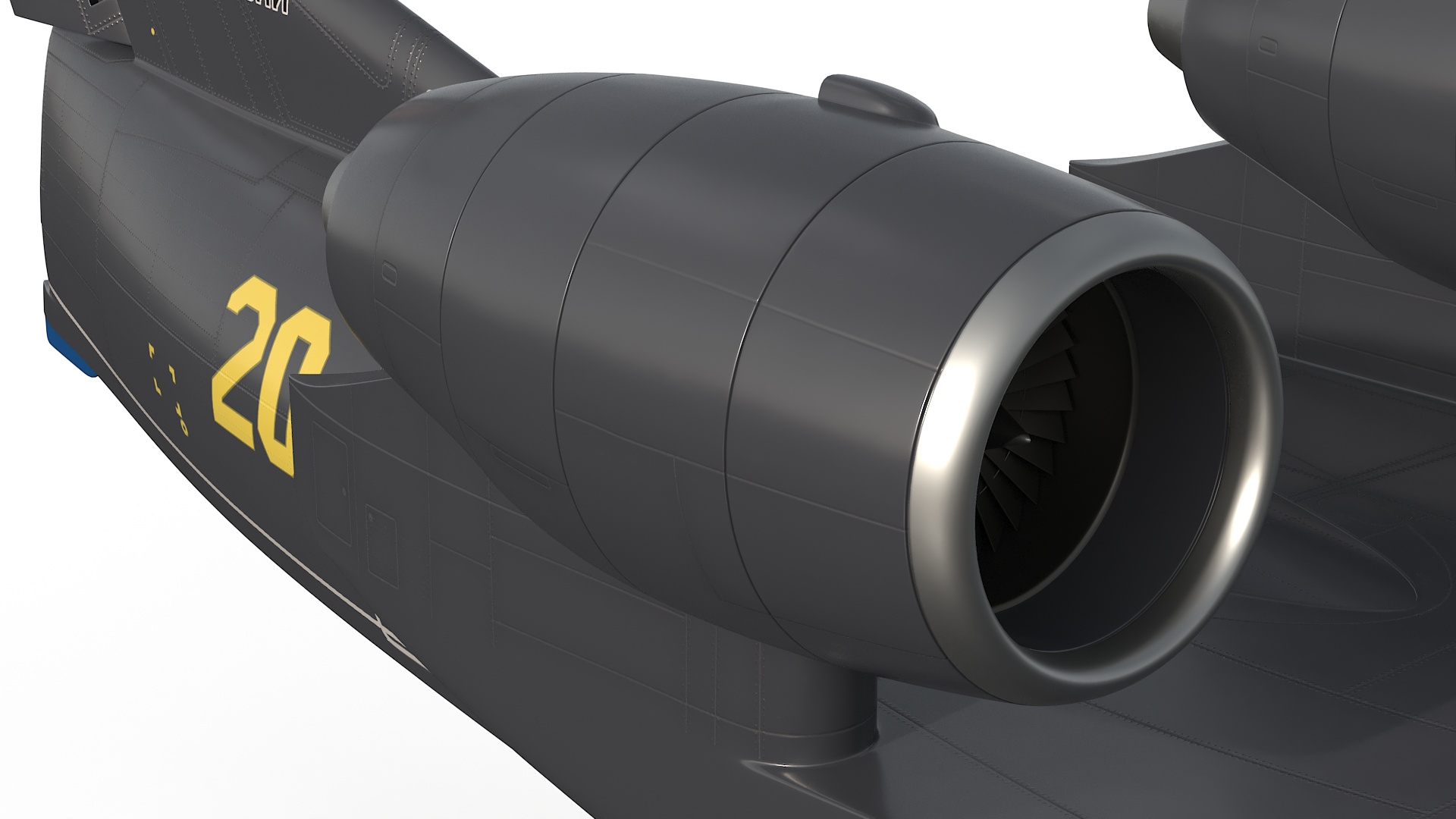 Be 200 Amphibious Aircraft Rigged for Maya 3D