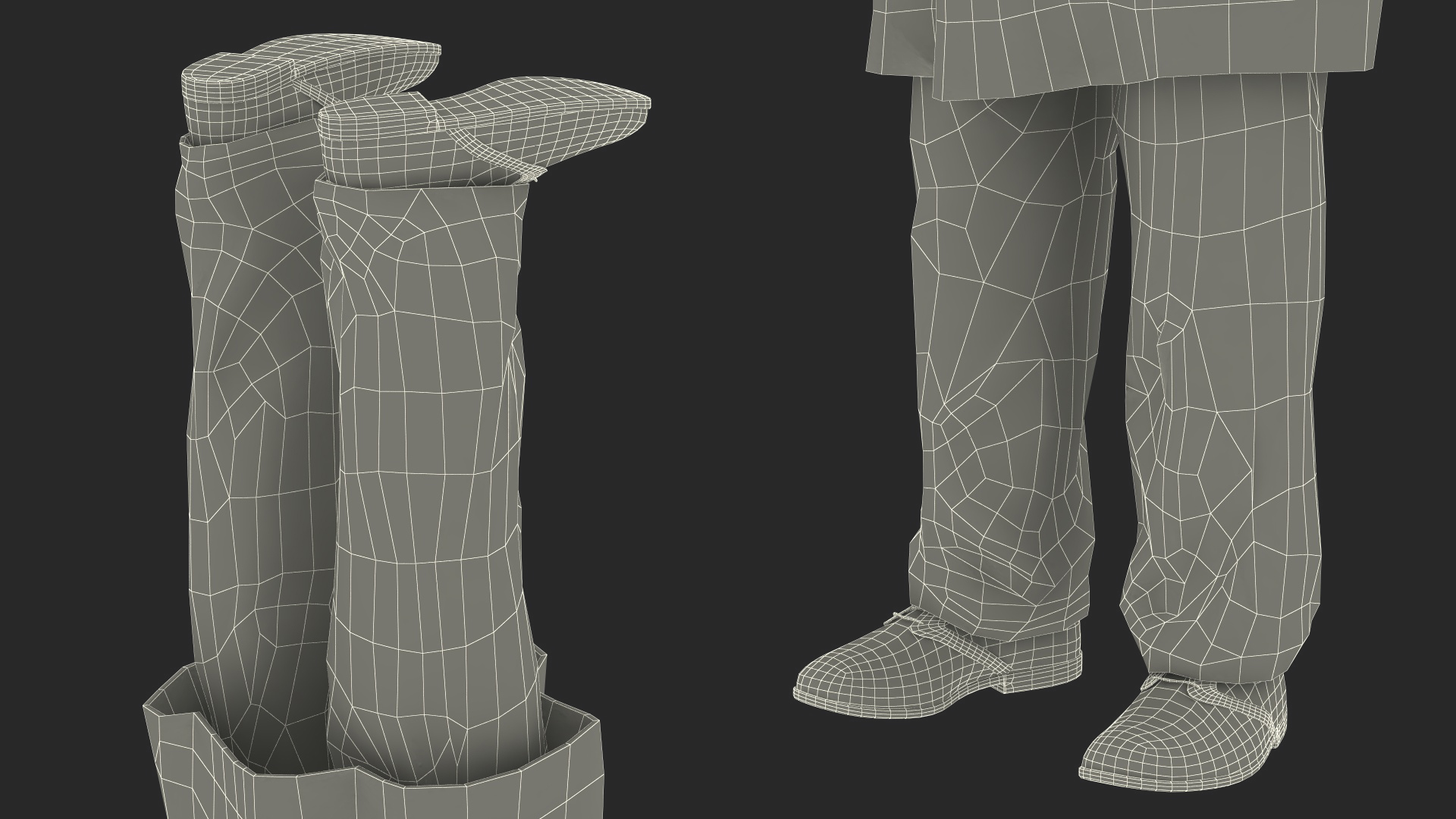 3D model African Black Male Doctor Blood Stained Rigged for Maya