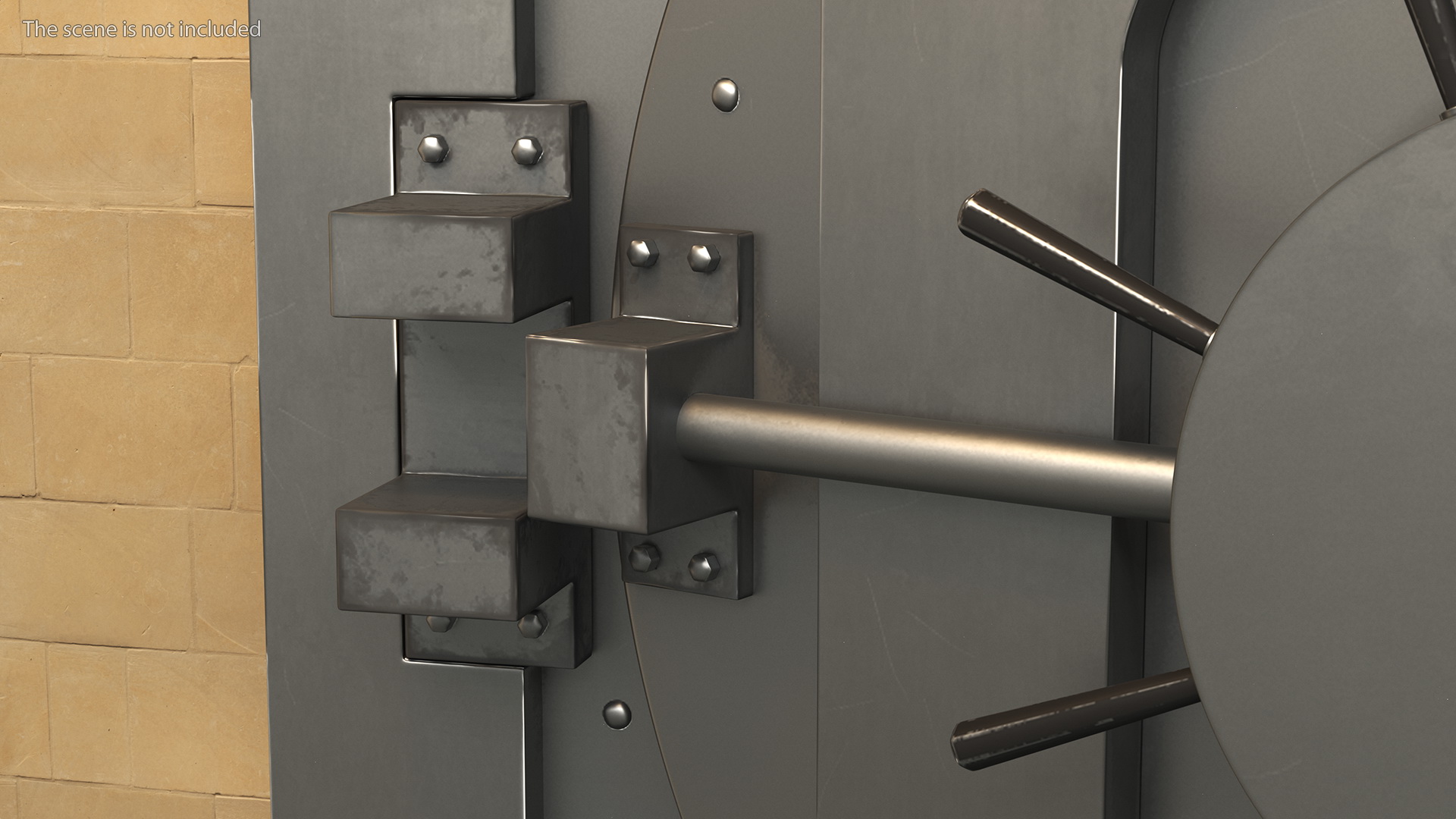 3D Round Bank Vault Door