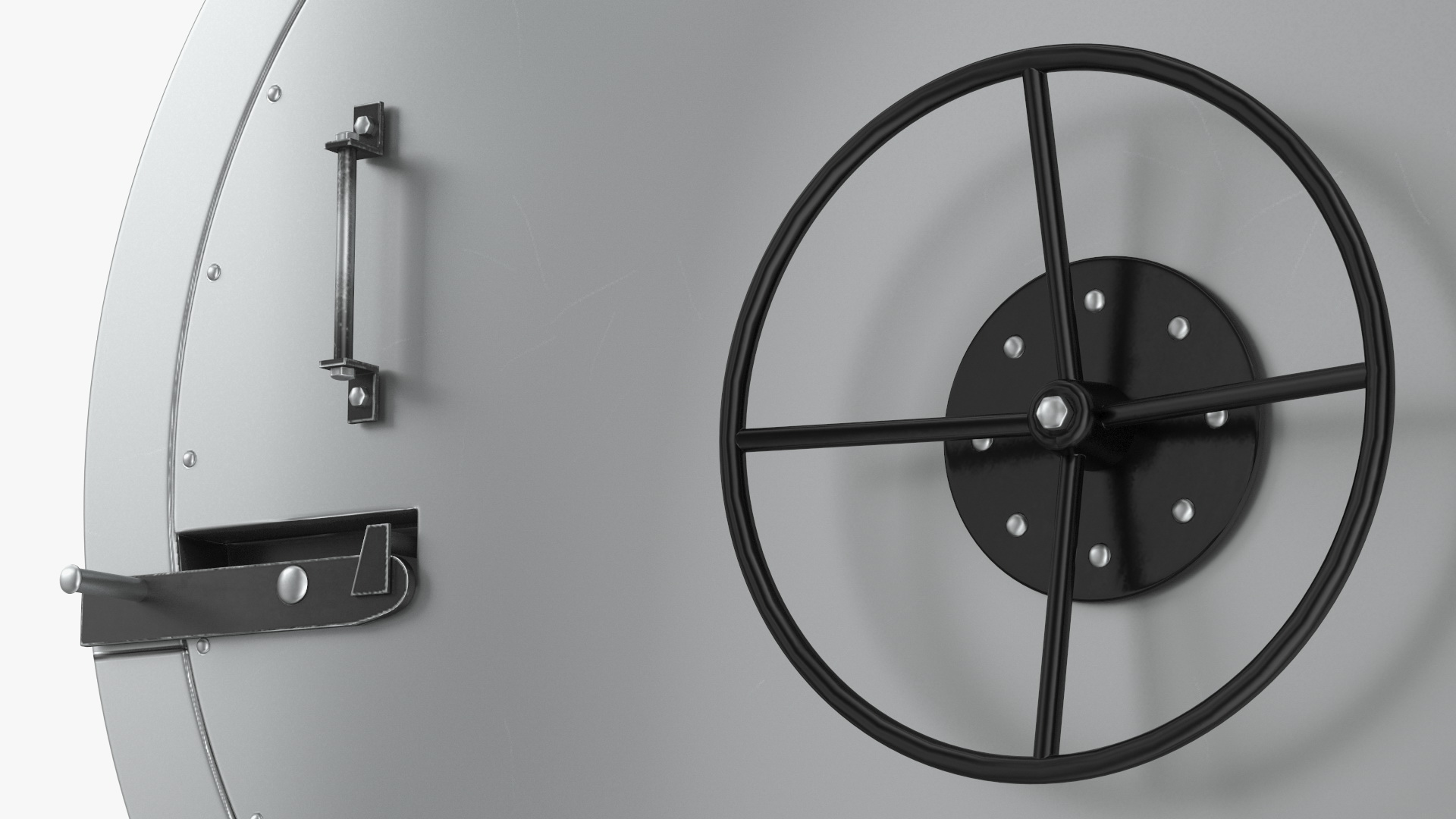 3D Round Bank Vault Door