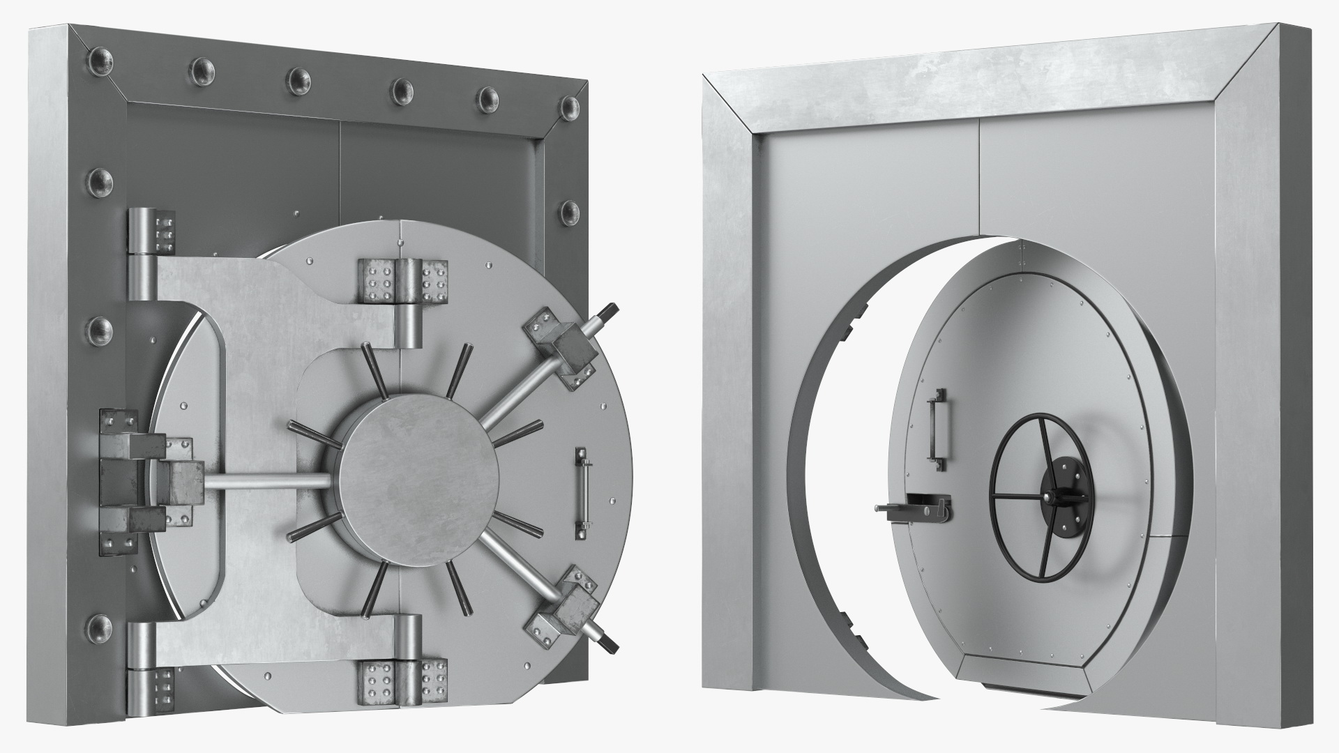 3D Round Bank Vault Door