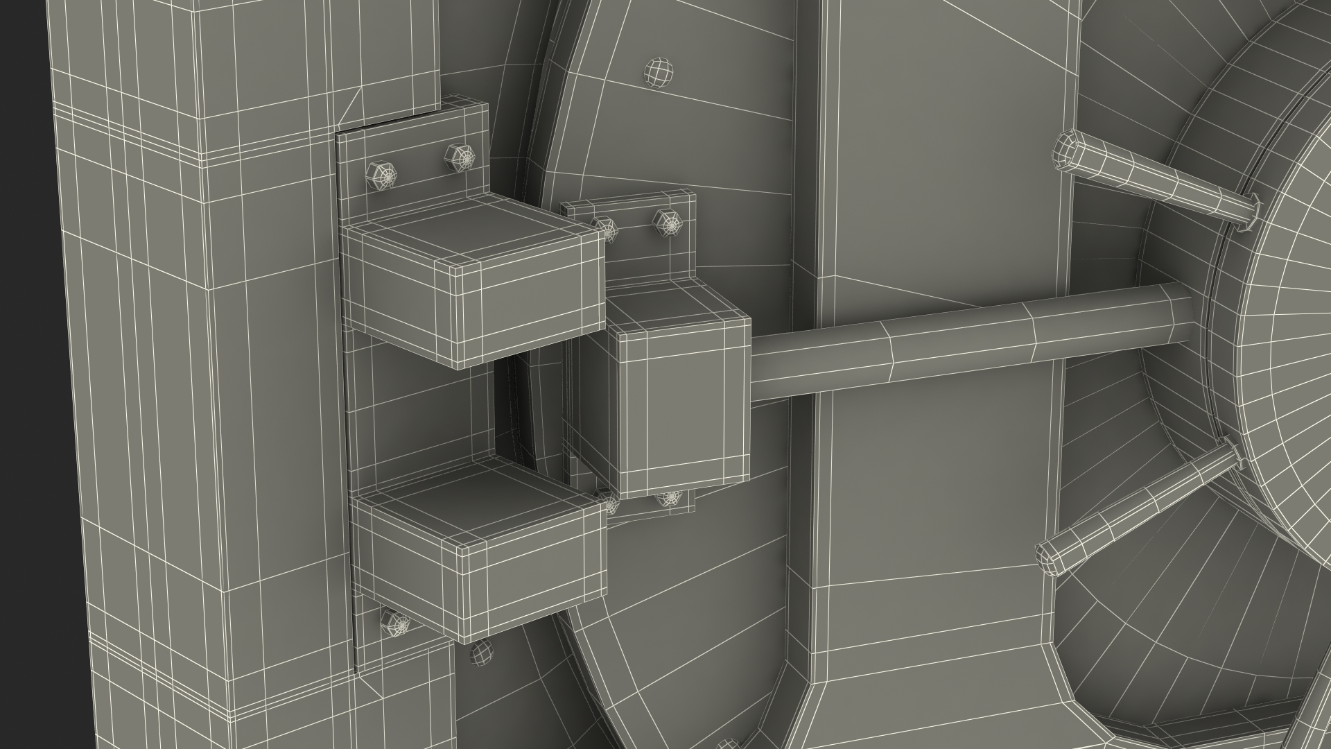 3D Round Bank Vault Door