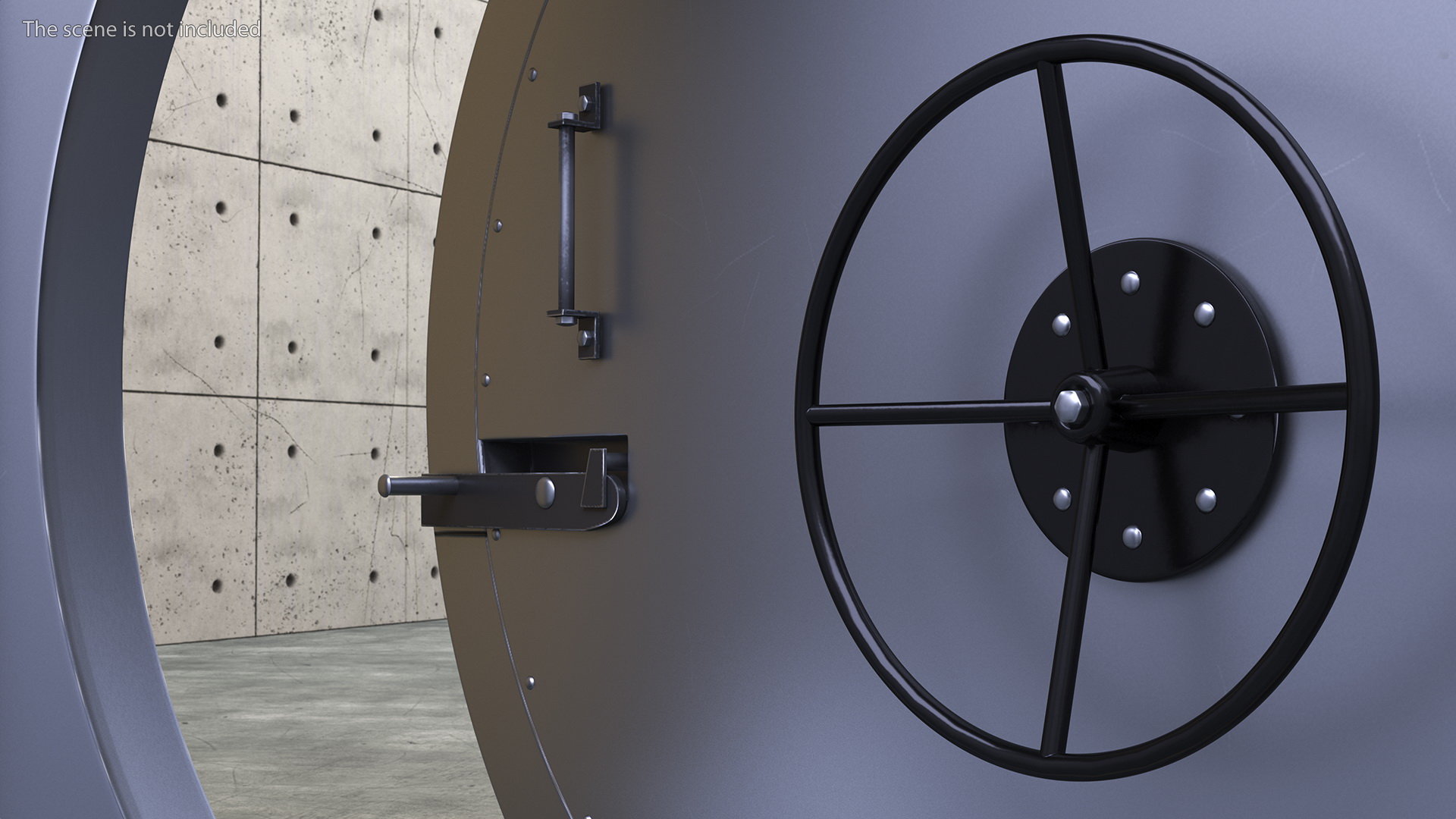 3D Round Bank Vault Door