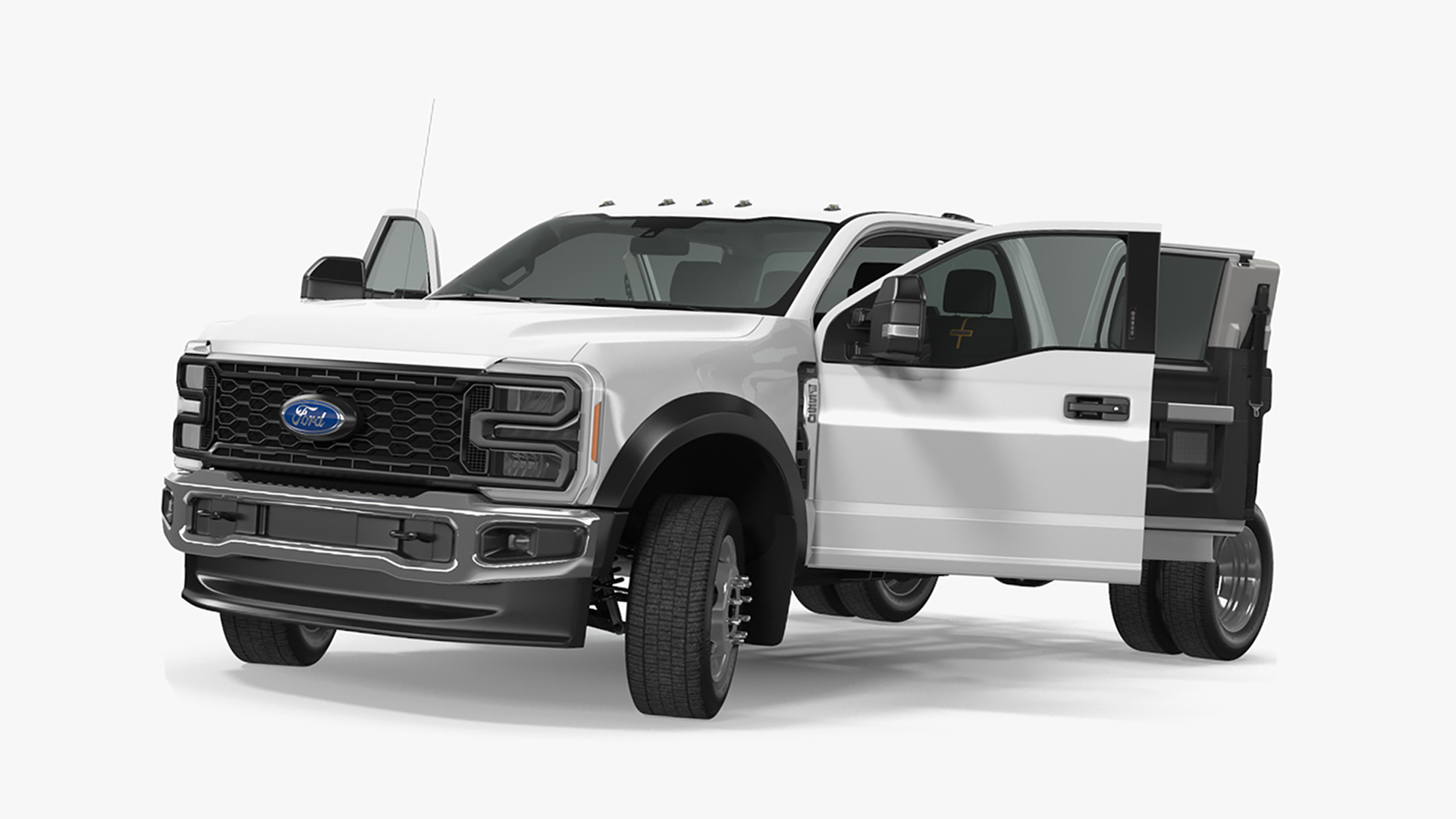 3D model Super Duty F550 2023 Ford Long Cab Rigged for Maya