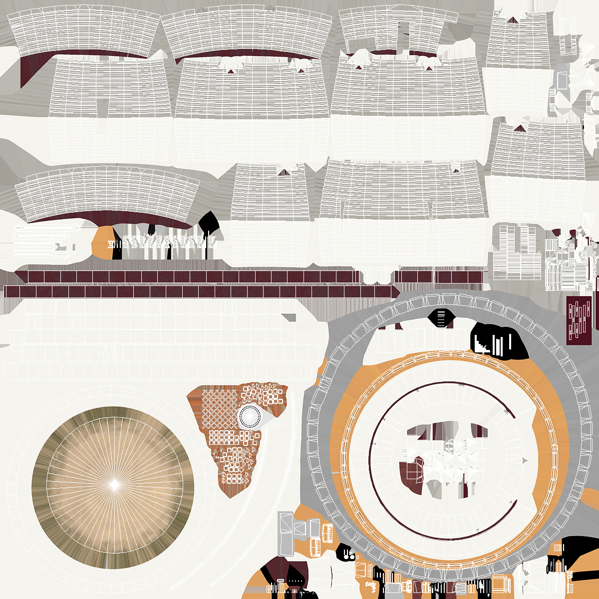 Santamaria Bullring 3D model