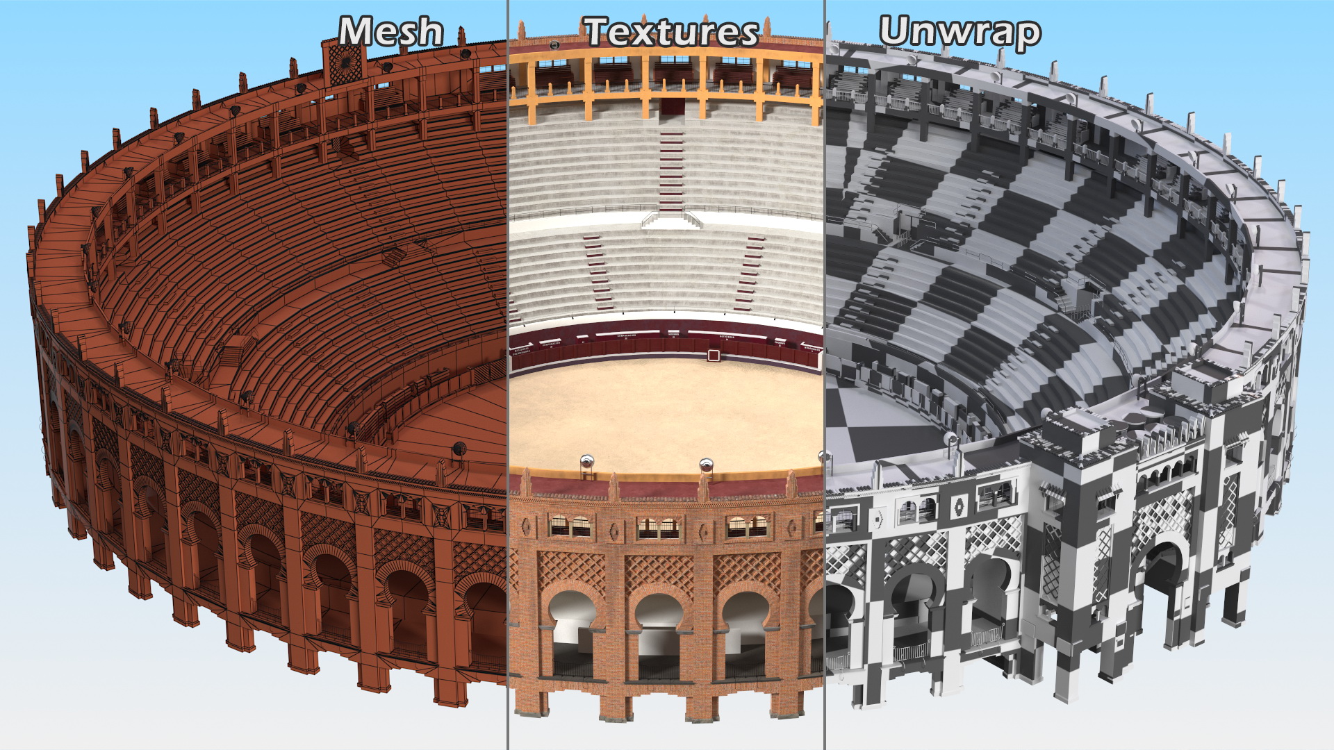 Santamaria Bullring 3D model