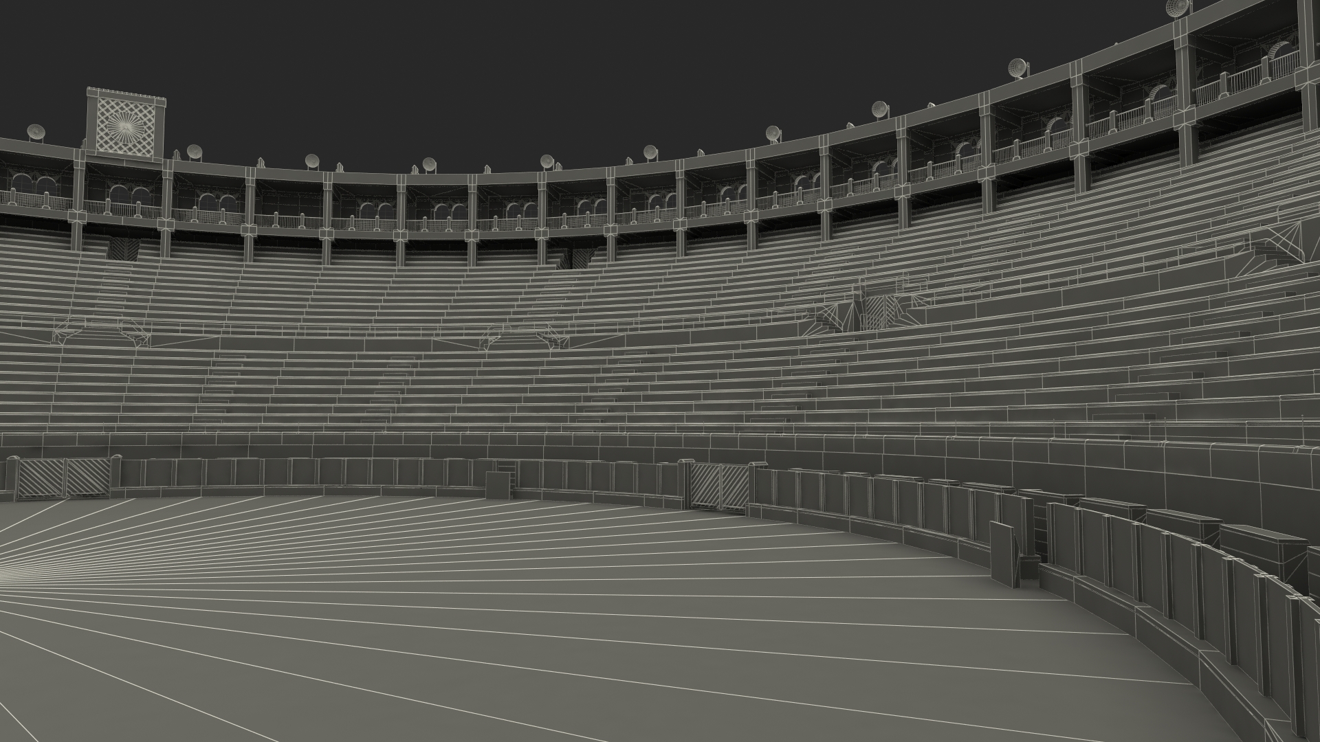 Santamaria Bullring 3D model