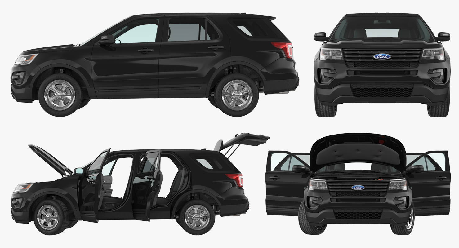 3D model Ford Explorer 2016 Rigged