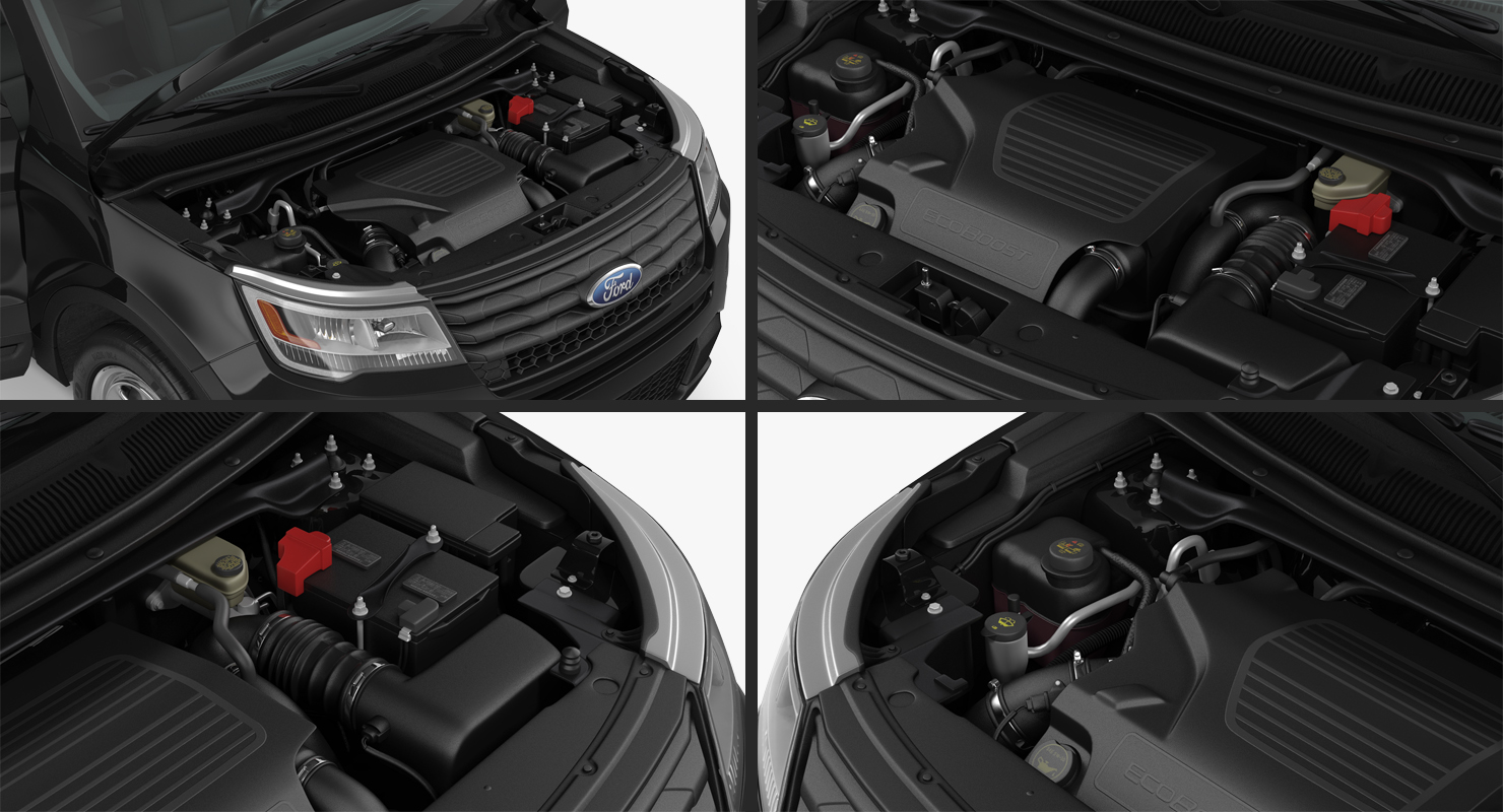 3D model Ford Explorer 2016 Rigged
