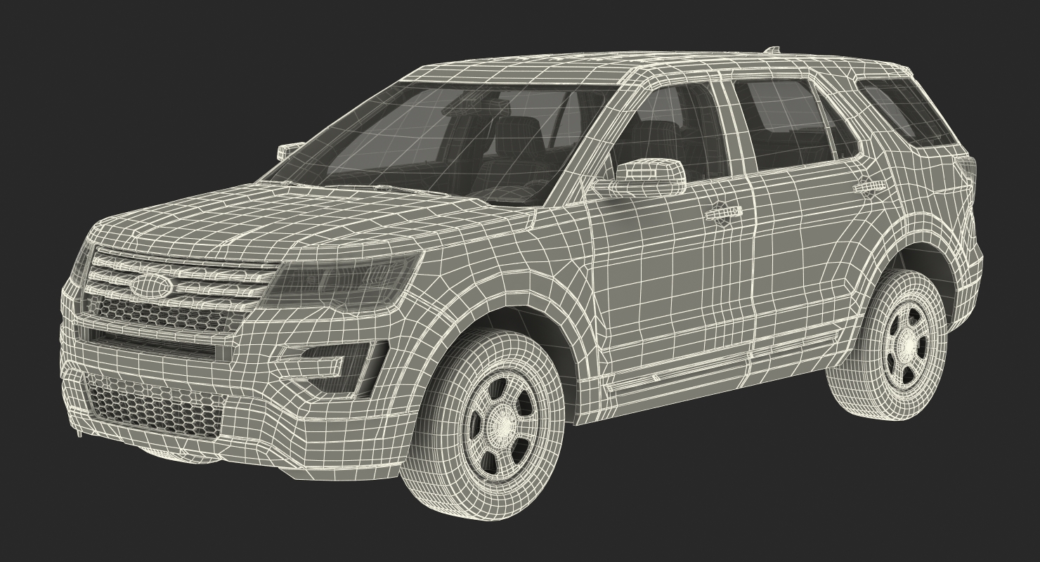 3D model Ford Explorer 2016 Rigged