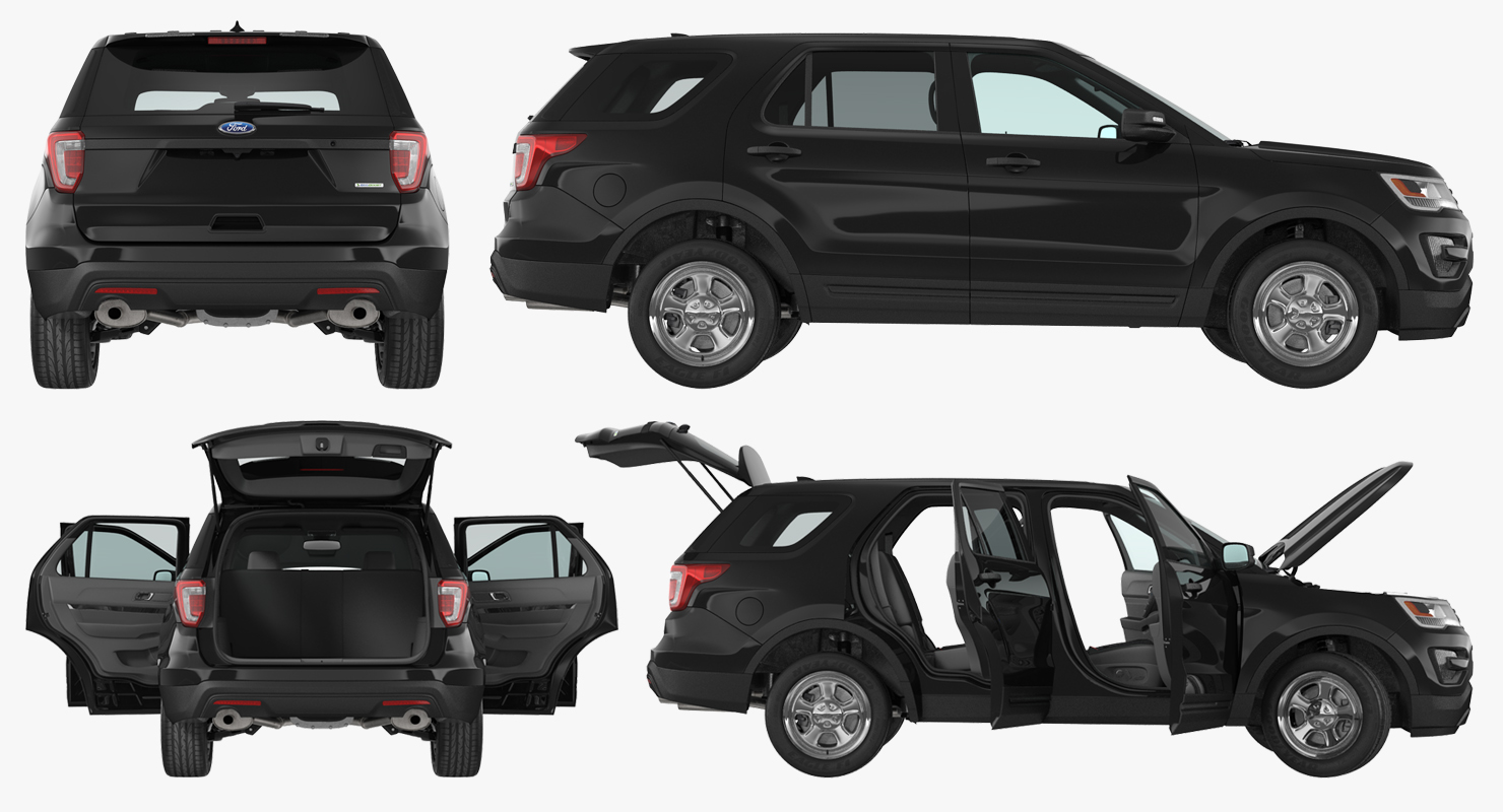 3D model Ford Explorer 2016 Rigged