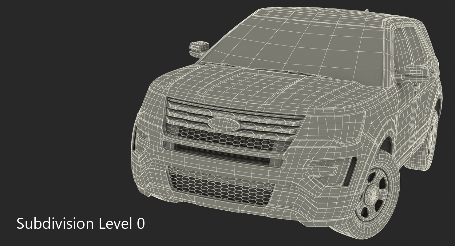 3D model Ford Explorer 2016 Rigged
