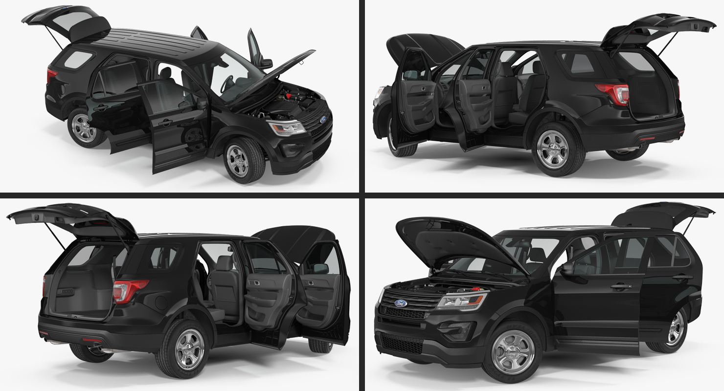 3D model Ford Explorer 2016 Rigged