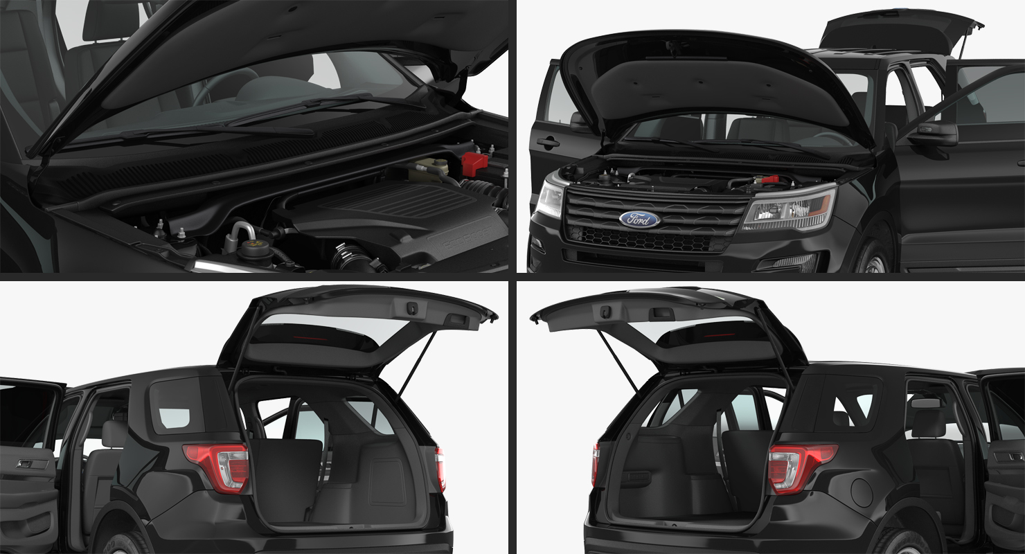 3D model Ford Explorer 2016 Rigged