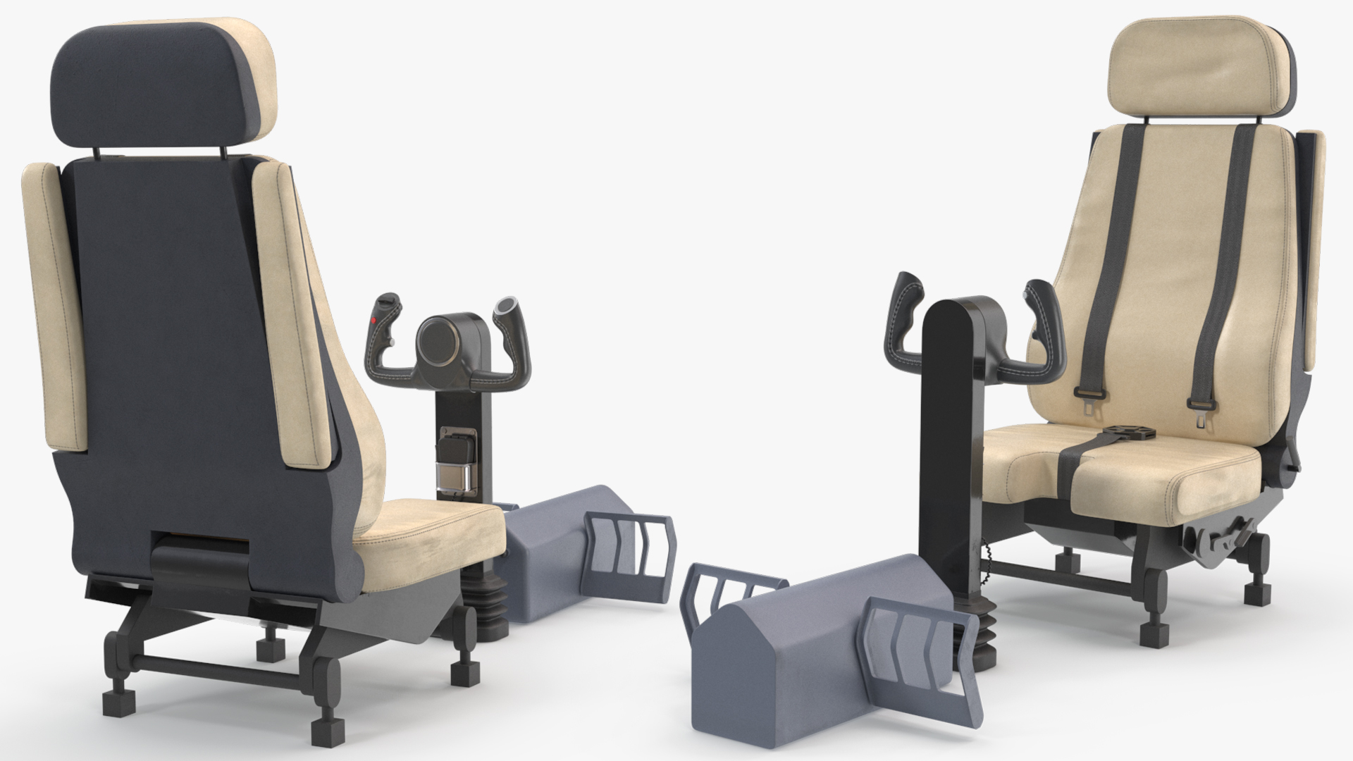 Cockpit Pilot Seat with Control Yoke, view 5